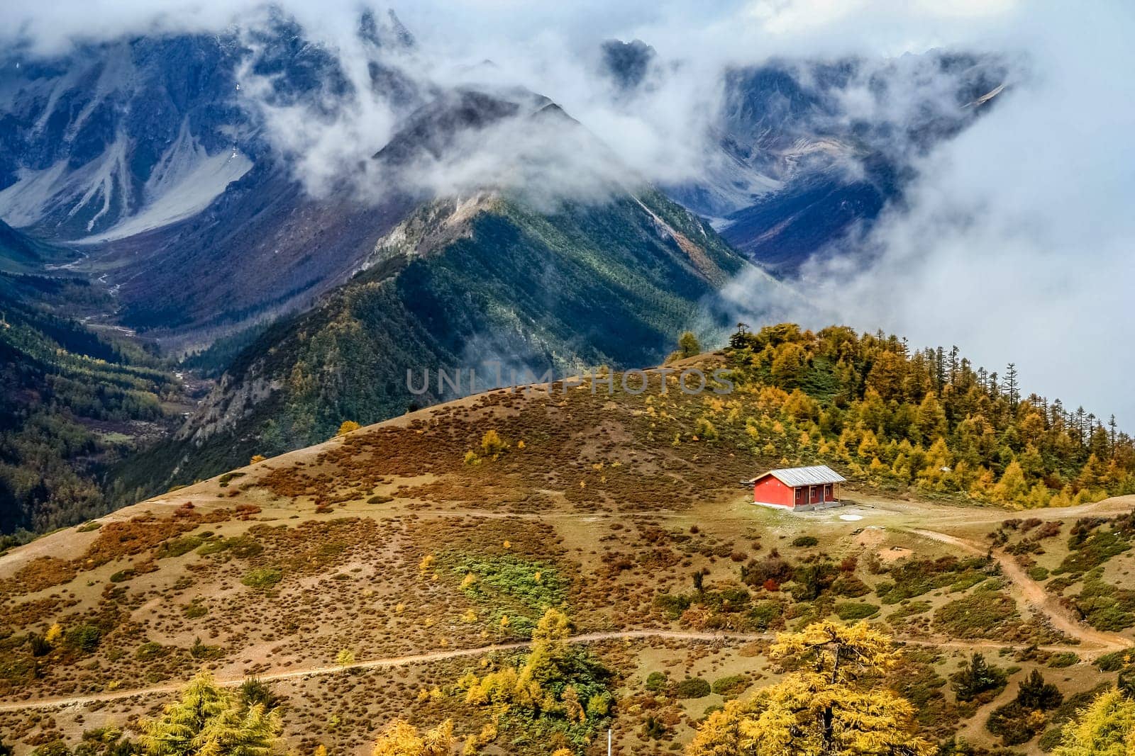 Stunning mountain landscape in the Chinese Yunnan province, South China