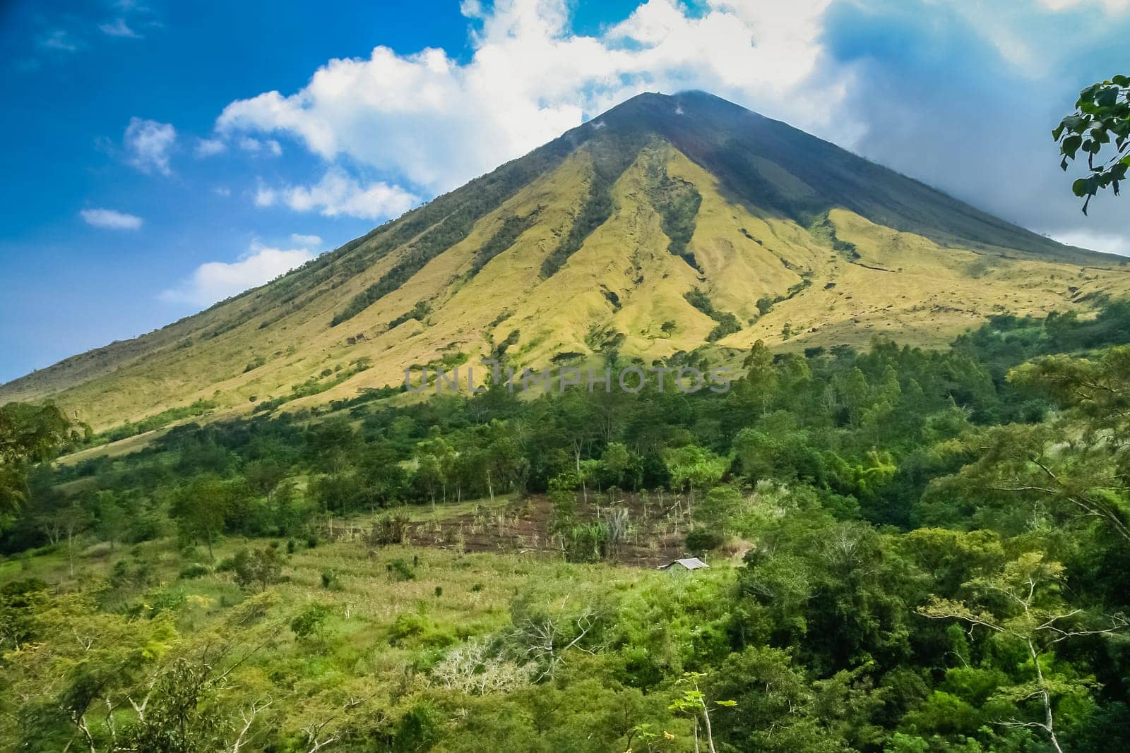 Volcano Mount Inarie on the Flores island, Indonesia