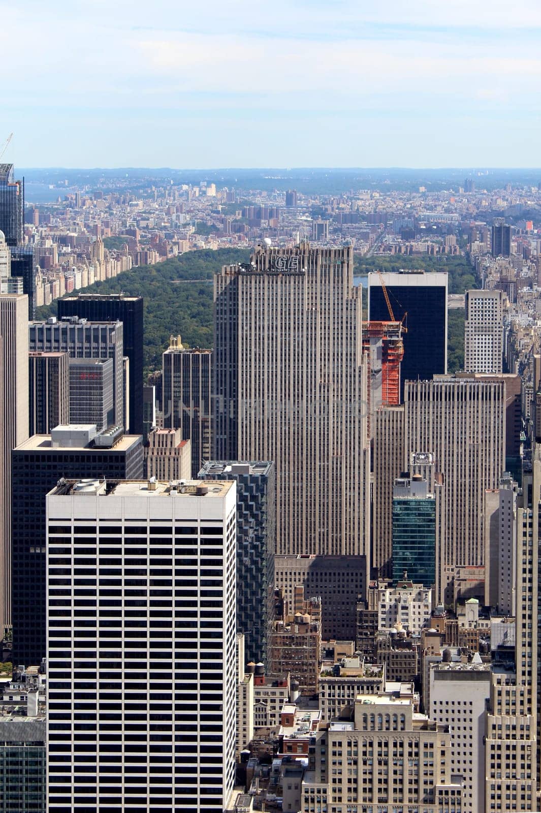 New York City Lower Manhattan Aerial panoramic view, NYC