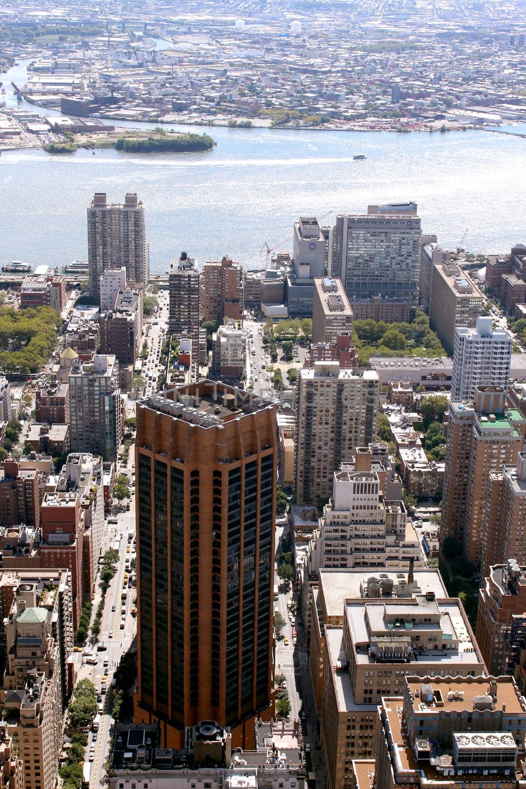 New York City Lower Manhattan Aerial panoramic view, NYC