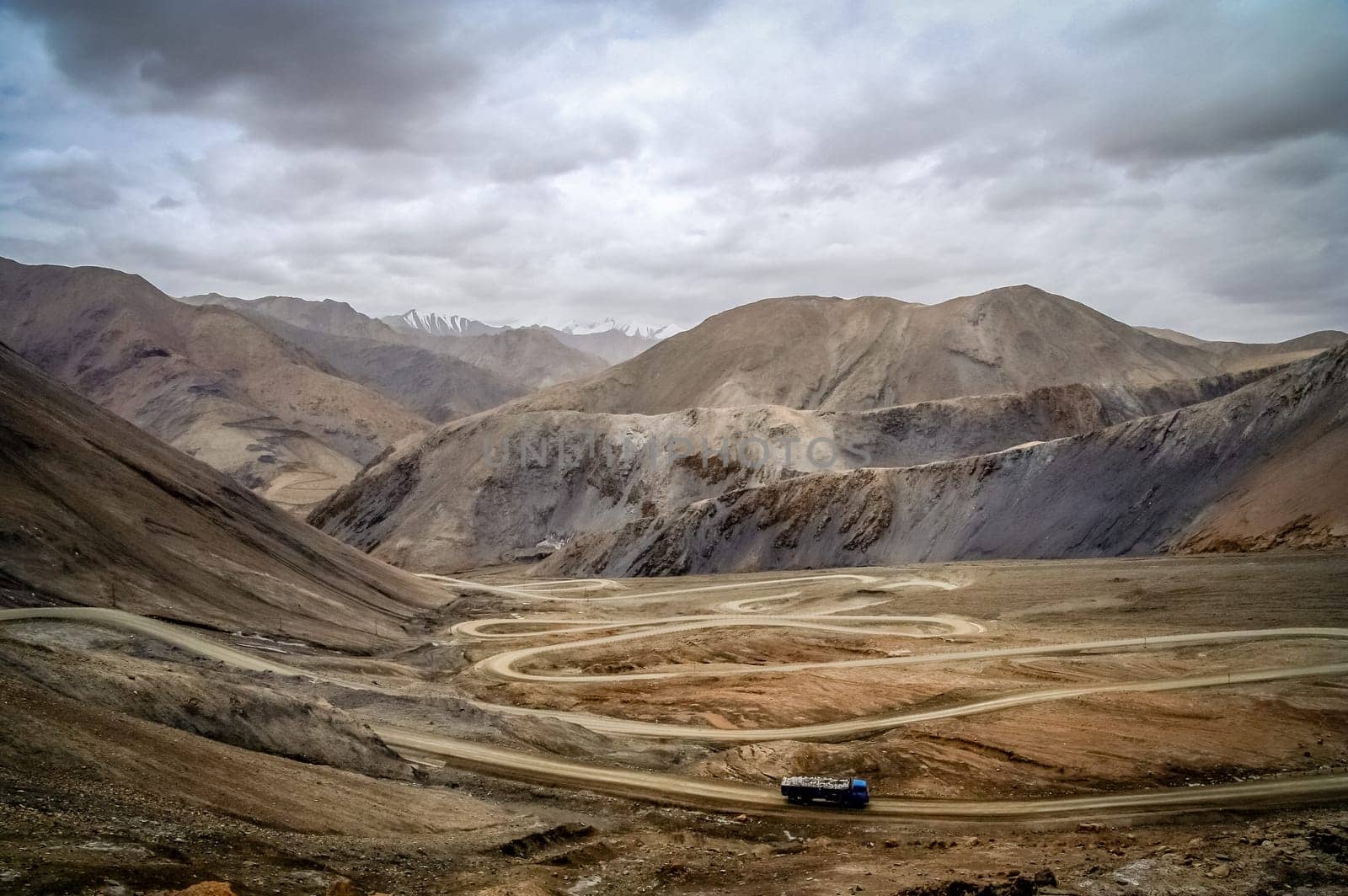 Road to the mountain pass
