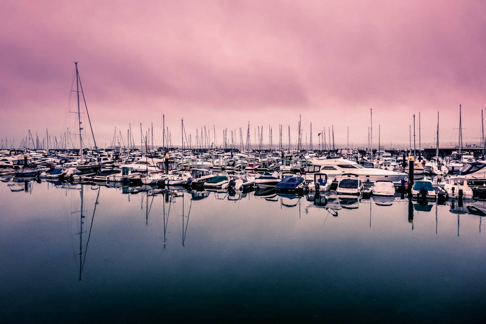 Boats in the Torquay Harbour, Cornwall, England, UK, Europe