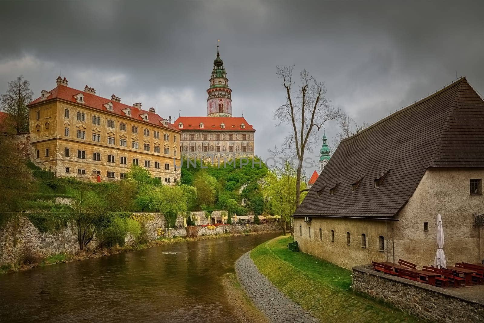 Building of the Cesky Krumlov, Czech Repulic