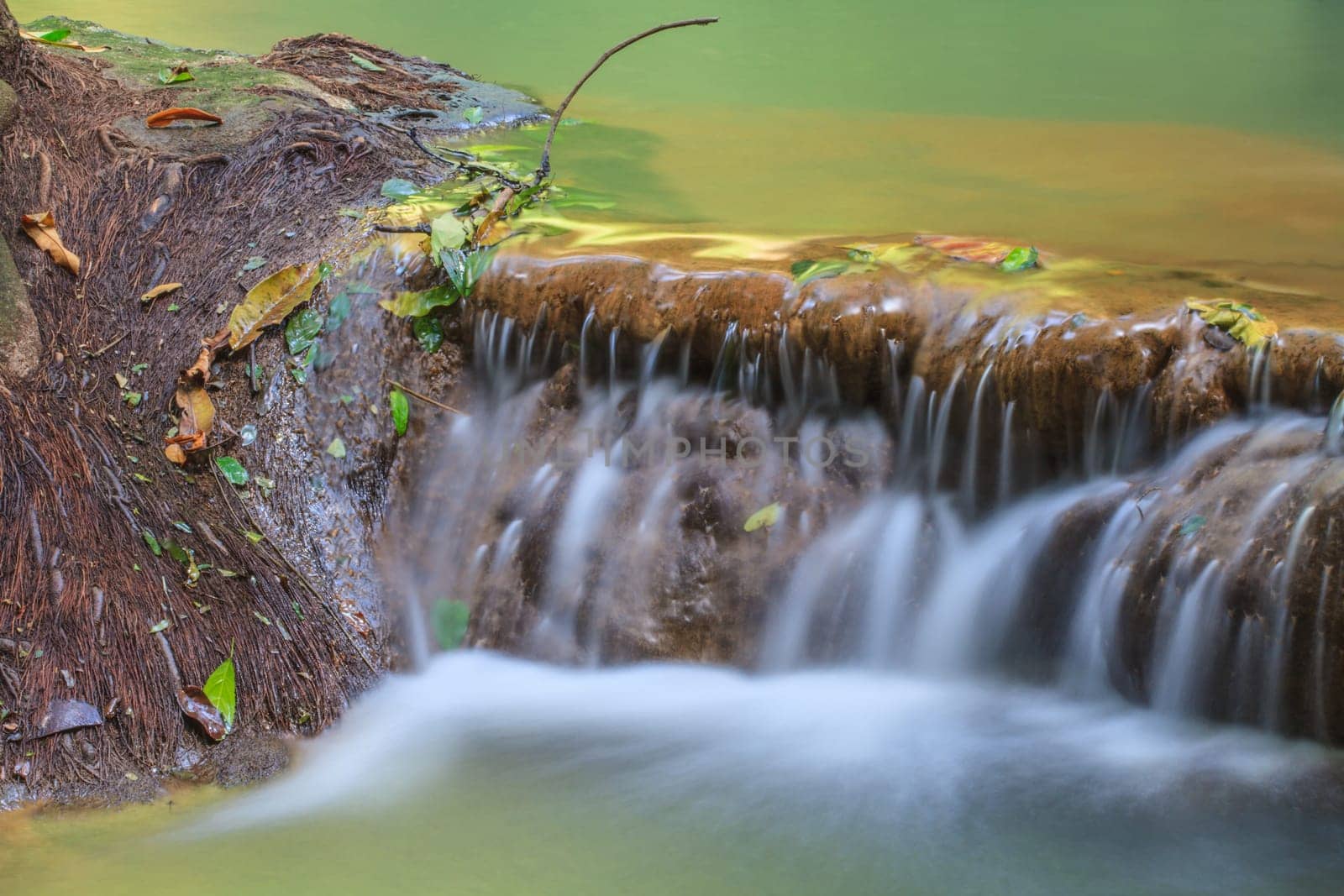 Waterfall in the tropical forest at Thanbok Khoranee National Park, Krabi, Thailand