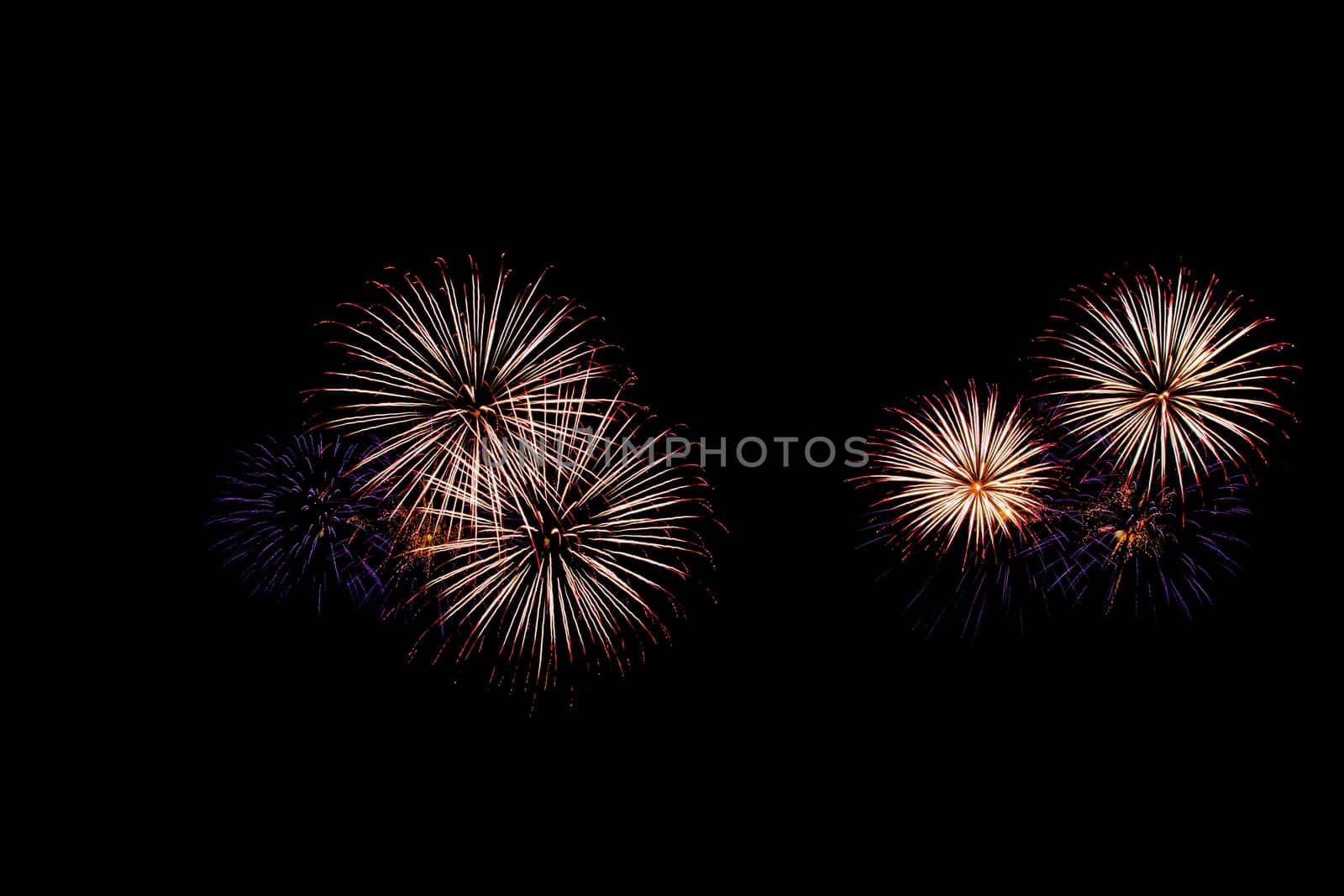 Fireworks light up the sky with dazzling display