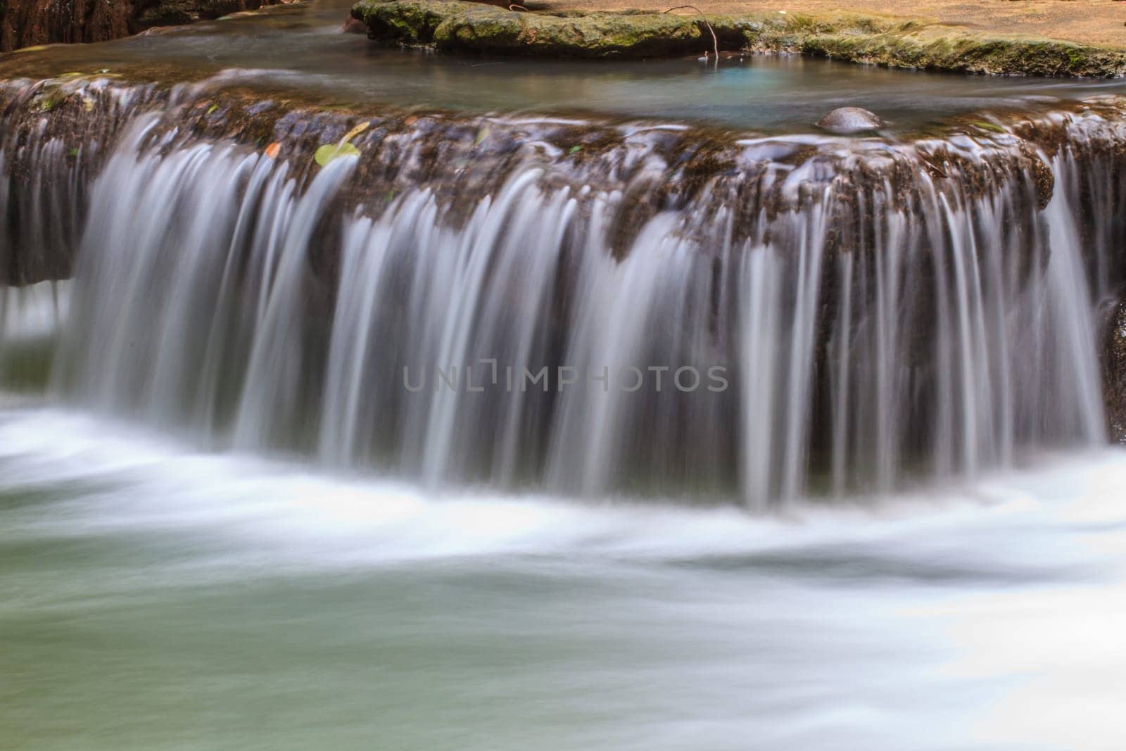 Waterfall in the tropical forest at Thanbok Khoranee National Park, Krabi, Thailand