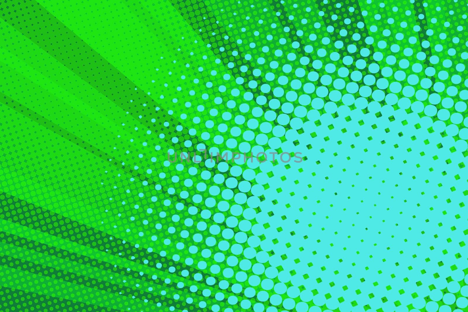 Pop art green background light retro vector illustration
