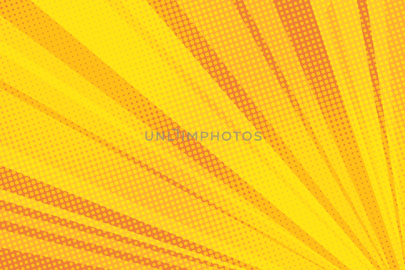 Pop art yellow background light retro vector illustration