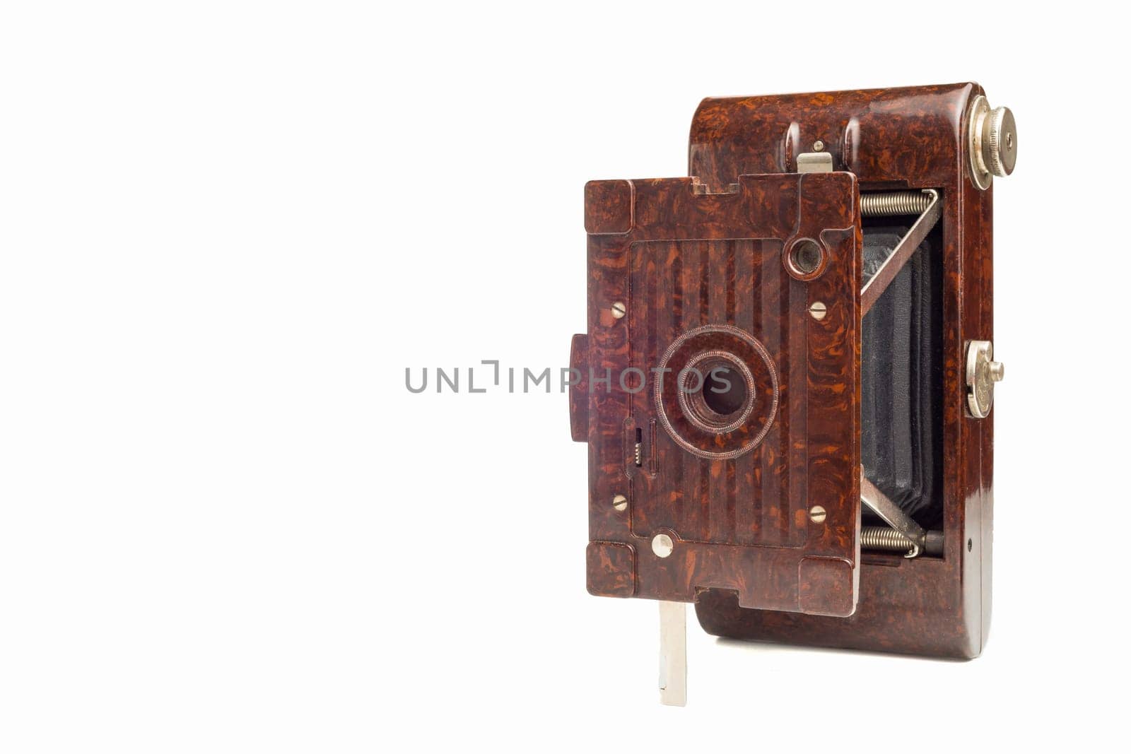 Old vintage camera  on white background. Lomo camera