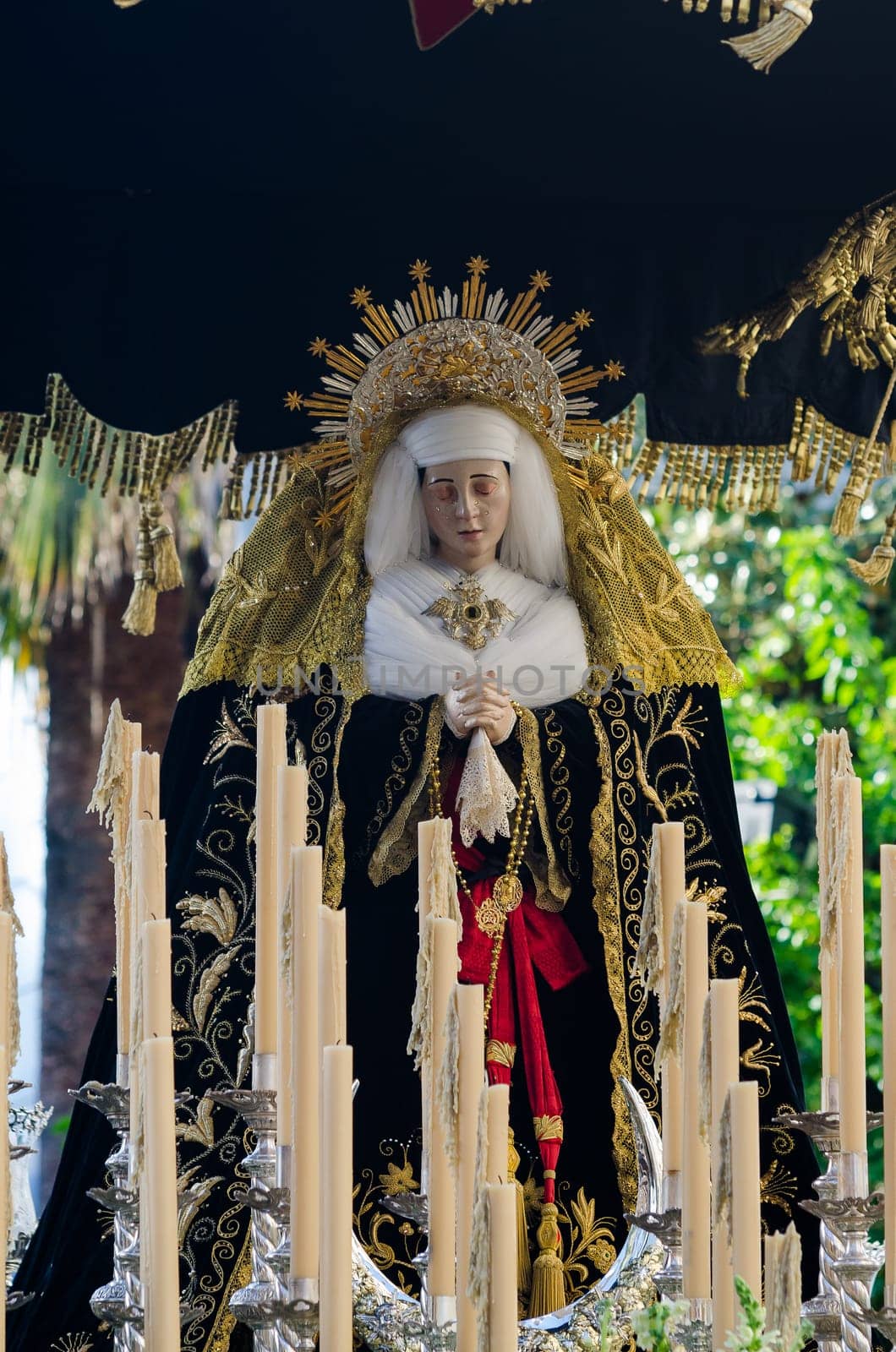 Badajoz Spain monday. april 14. 2017. Holy Friday. Procession of Holy Week in Badajoz.