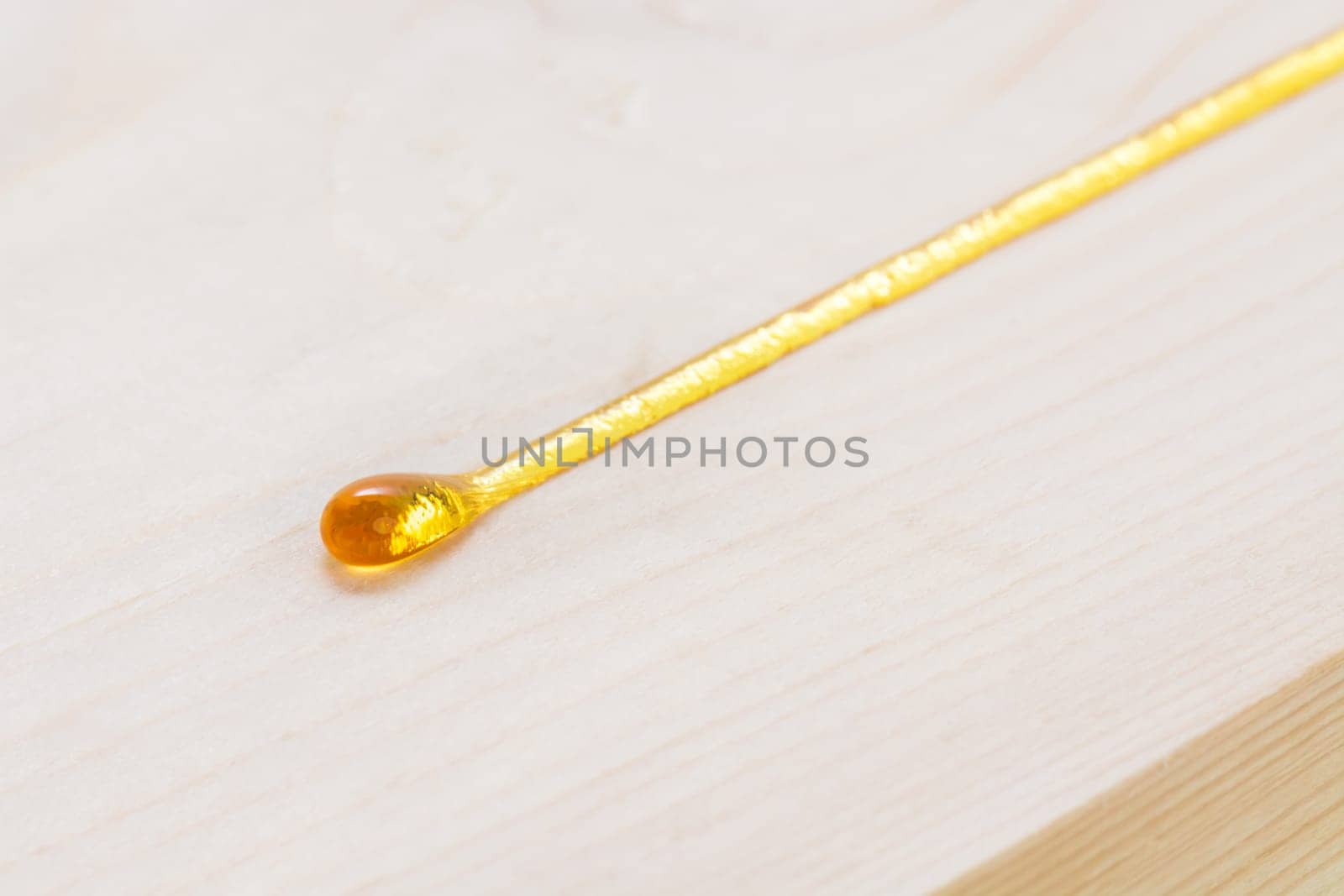 Sap oozing from pinewood