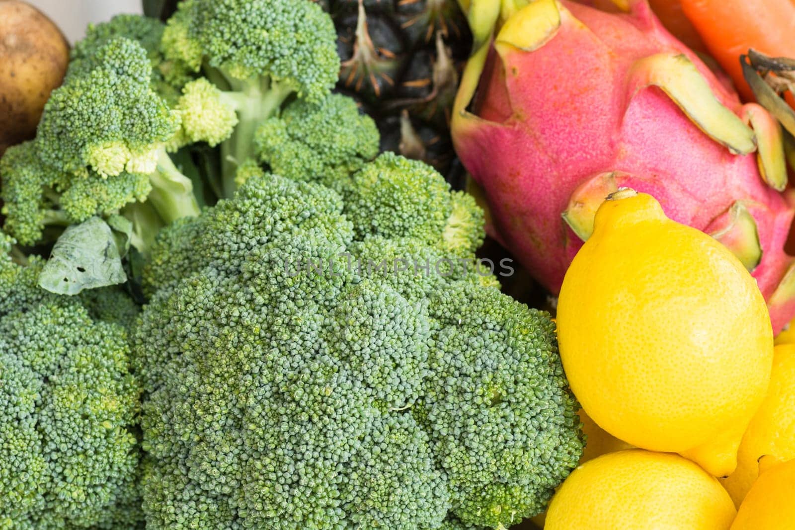 Fresh vegetables and fruits