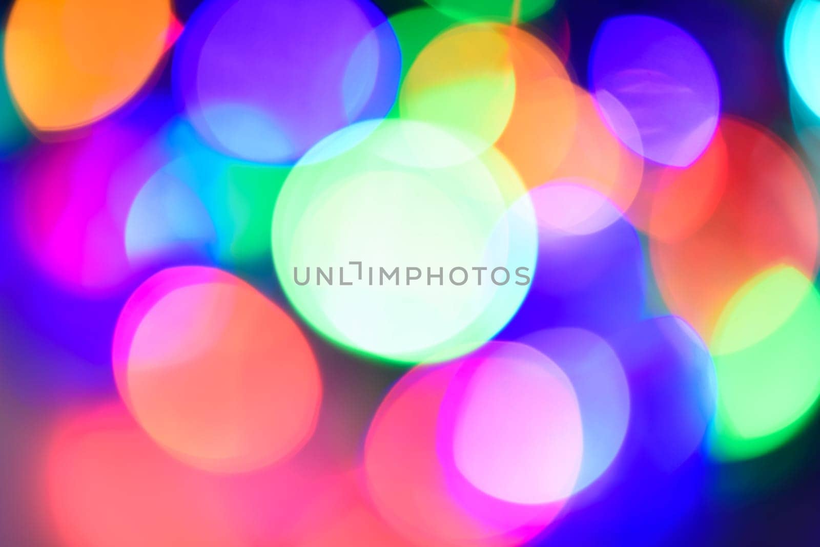 Abstract colorful light with bokeh defocused background