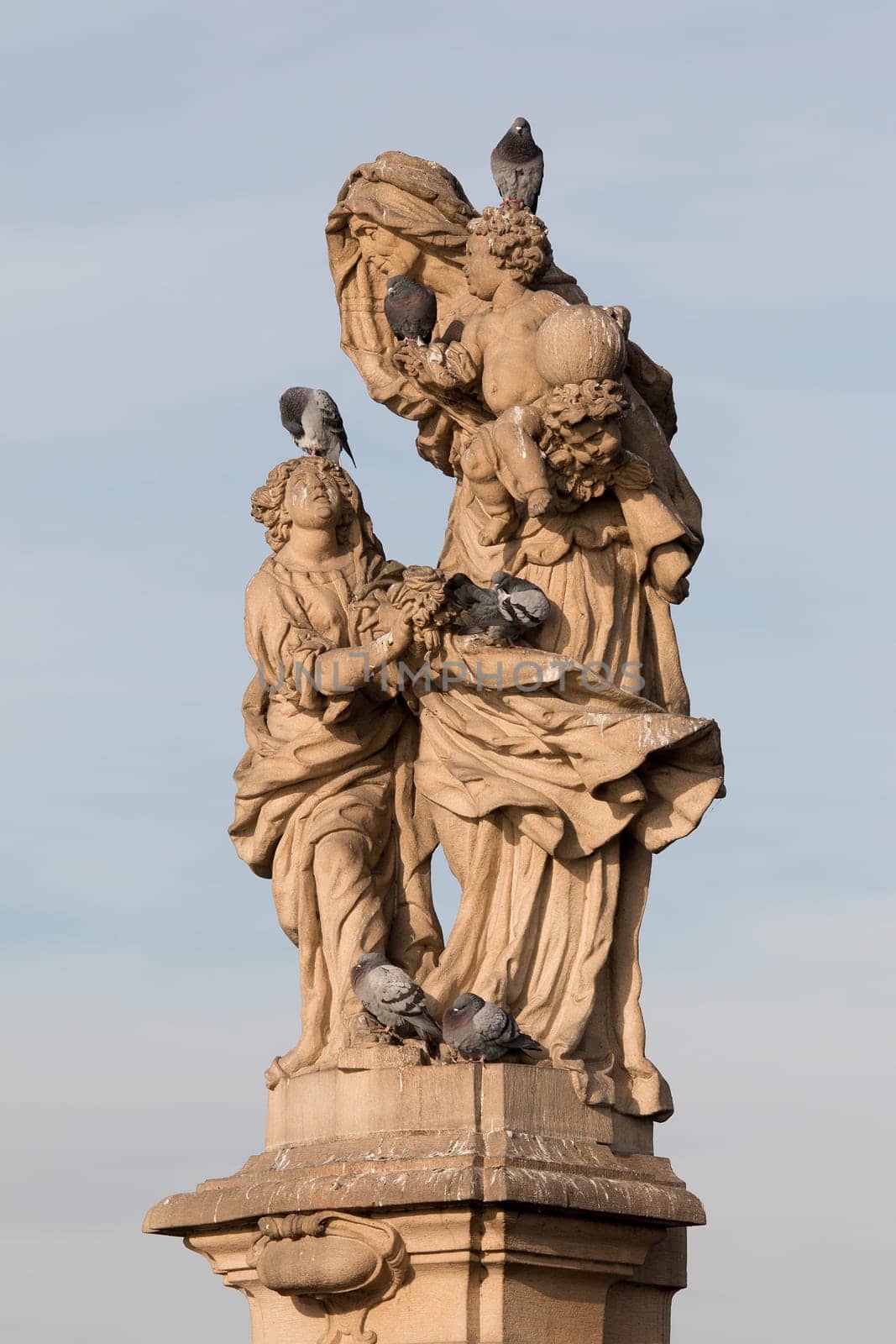 Statue of Saint Anne, Charles Bridge - this statue represents St. Anne, mother of the Virgin Mary, who is portrayed here as a young girl