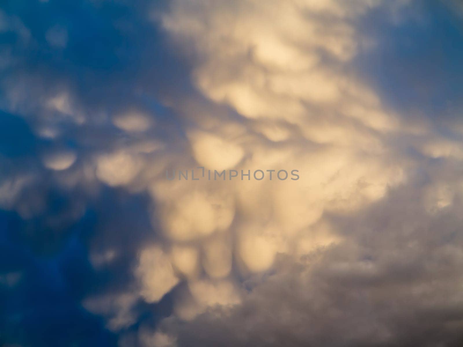 Bizarre clouds on the sky after storm