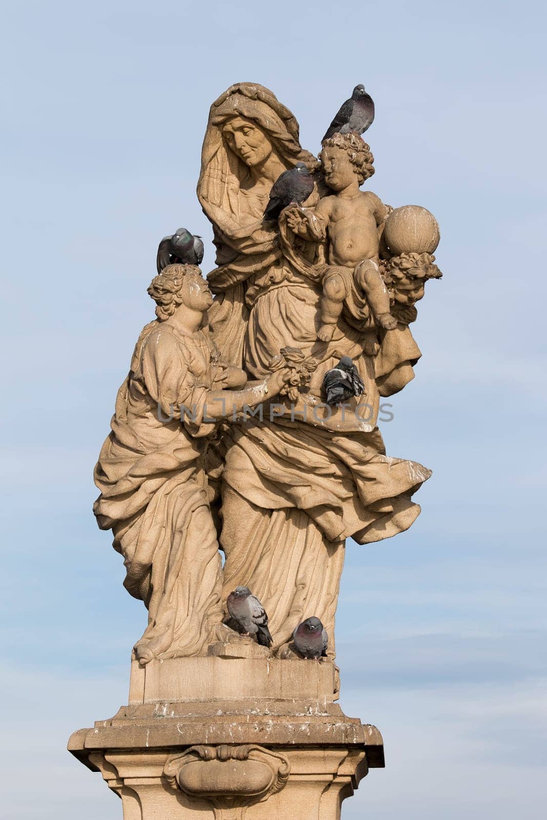 Statue of Saint Anne, Charles Bridge - this statue represents St. Anne, mother of the Virgin Mary, who is portrayed here as a young girl