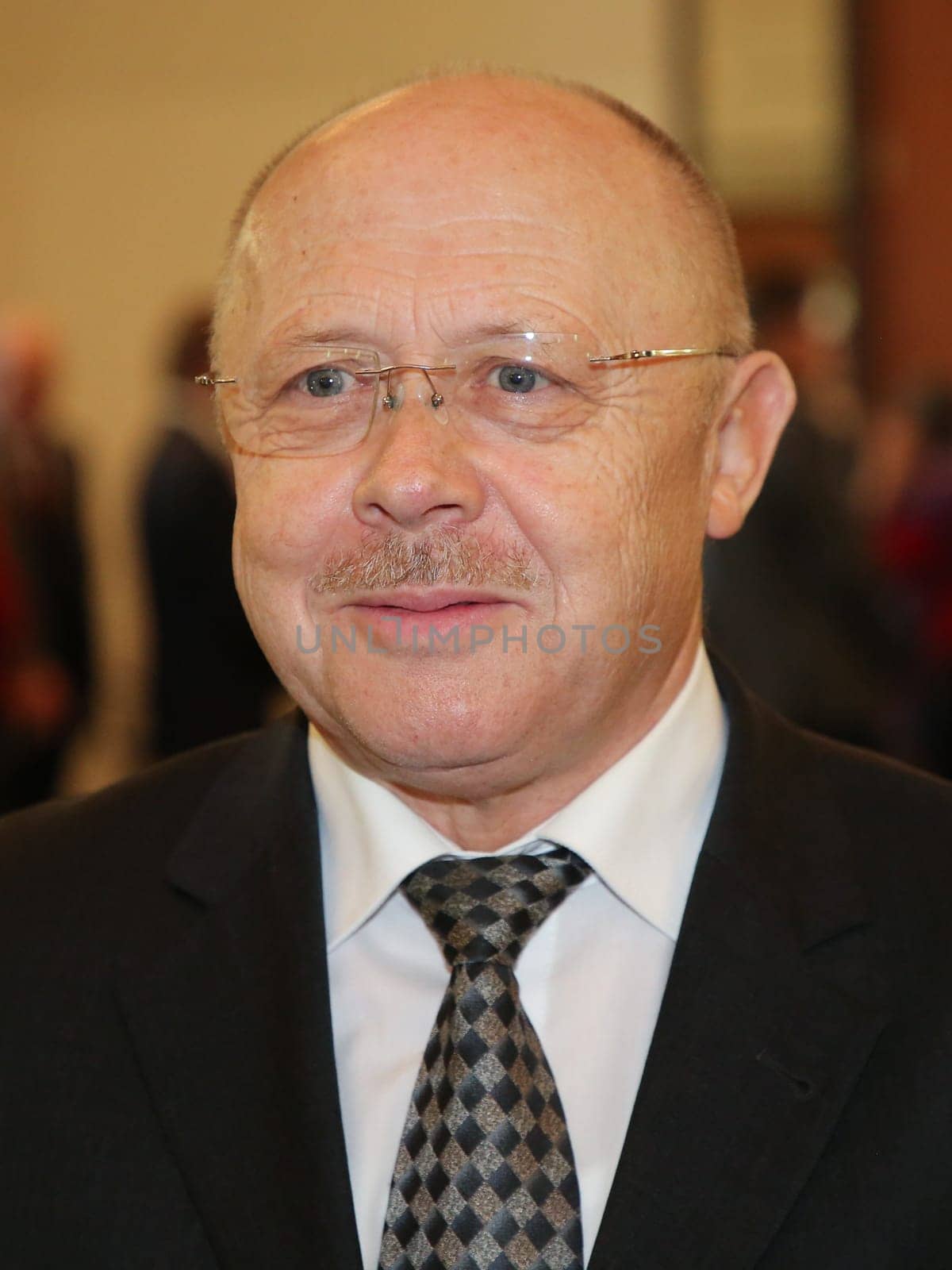 Former Minister of the Interior of Saxony-Anhalt Manfred Püchel (SPD) at the ceremony for the 80th birthday of Magdeburg honorary citizen Willi Polte