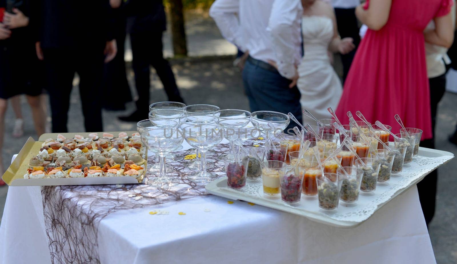 food for the wedding cocktail