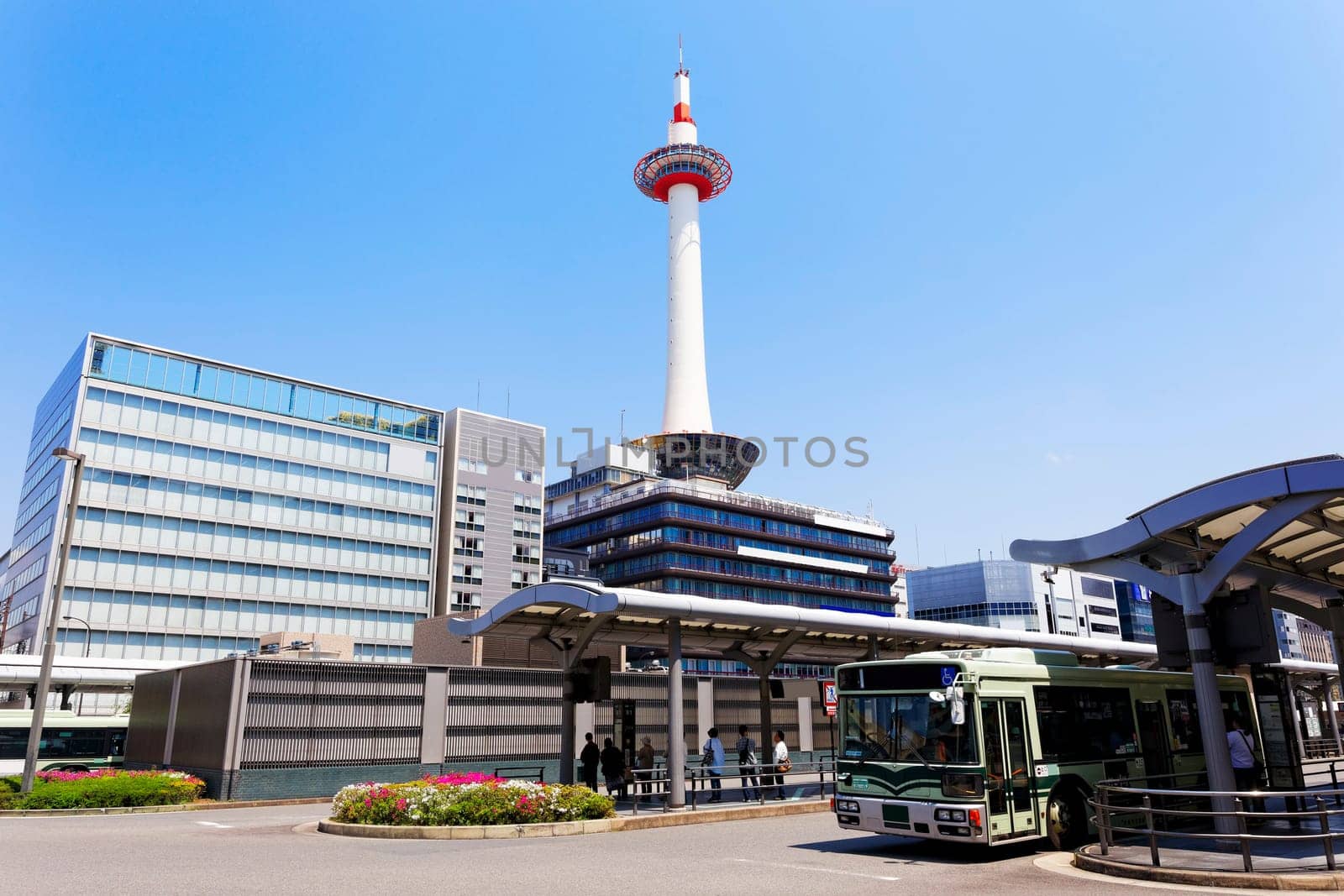 Kyoto, Japan cityscape at Kyoto Tower.