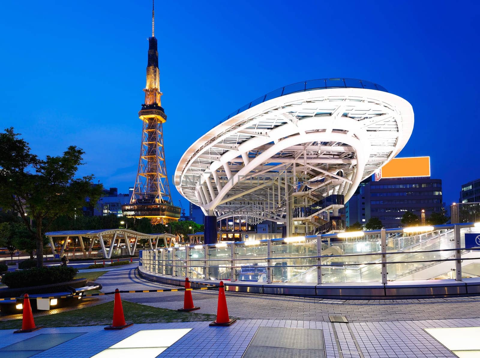 Nagoya, Japan skyline at Nagoya Tower.