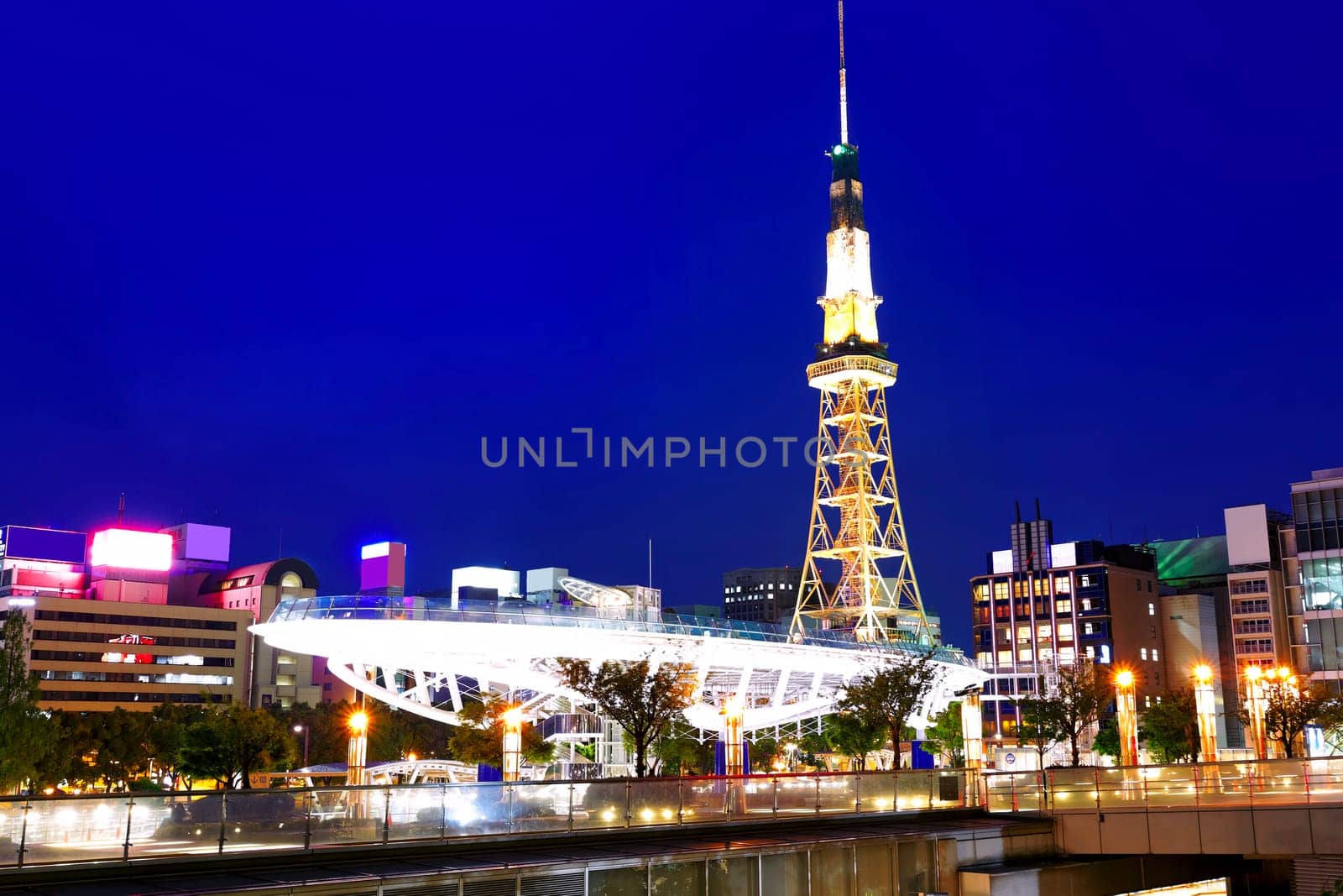 Nagoya, Japan skyline at Nagoya Tower.
