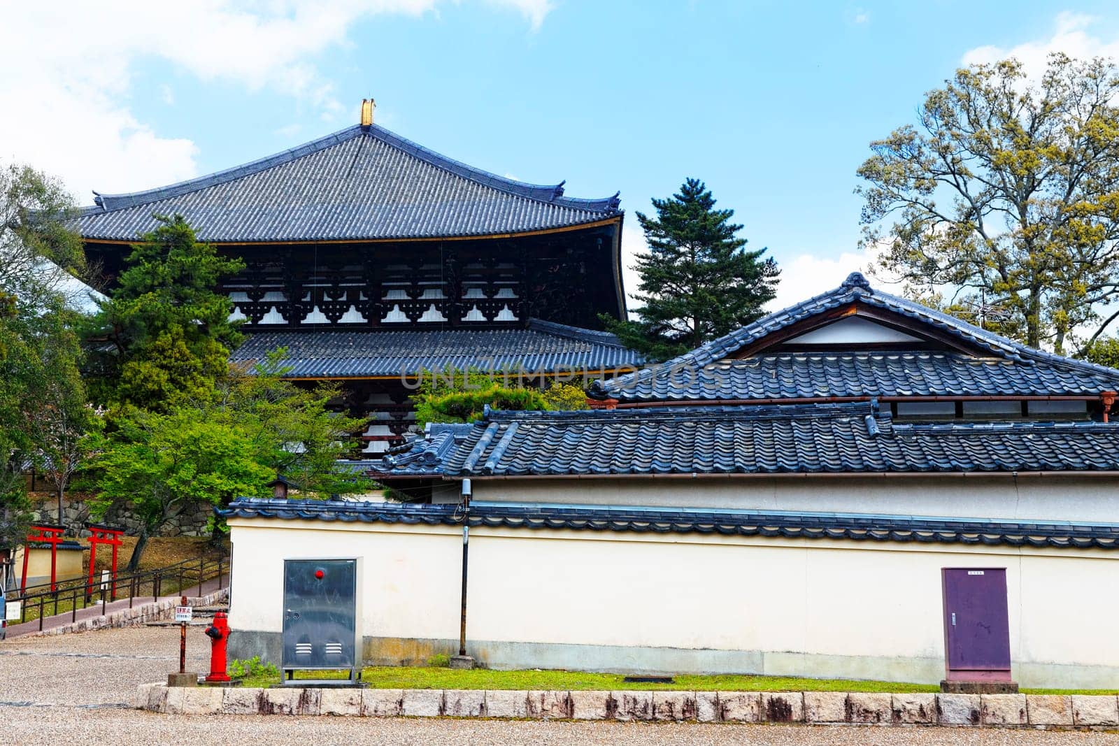 traditional wooden house, Japan at day