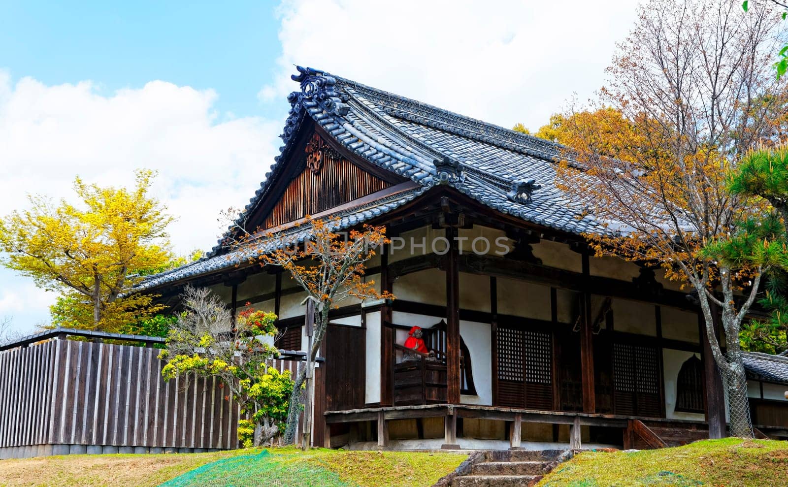 traditional wooden house, Japan at day