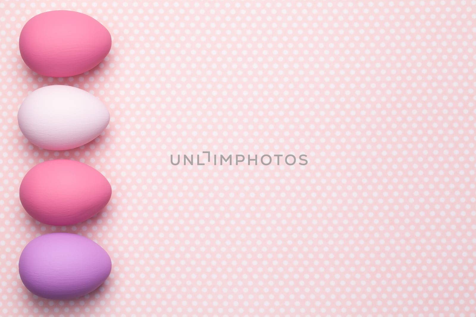 easter pastel background. copy space. top view