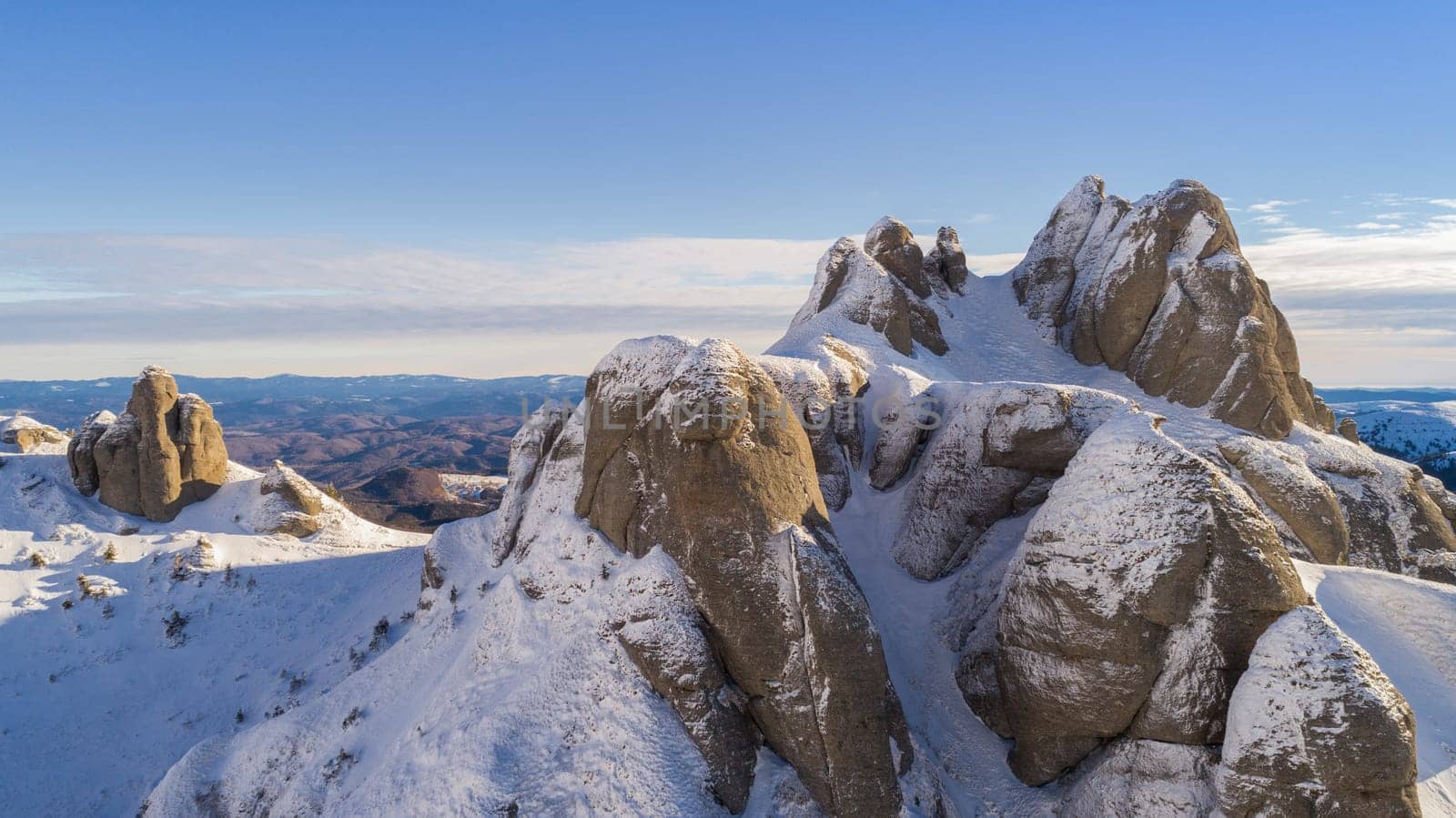 mountain top in winter, Ciucas Mountains, Romania