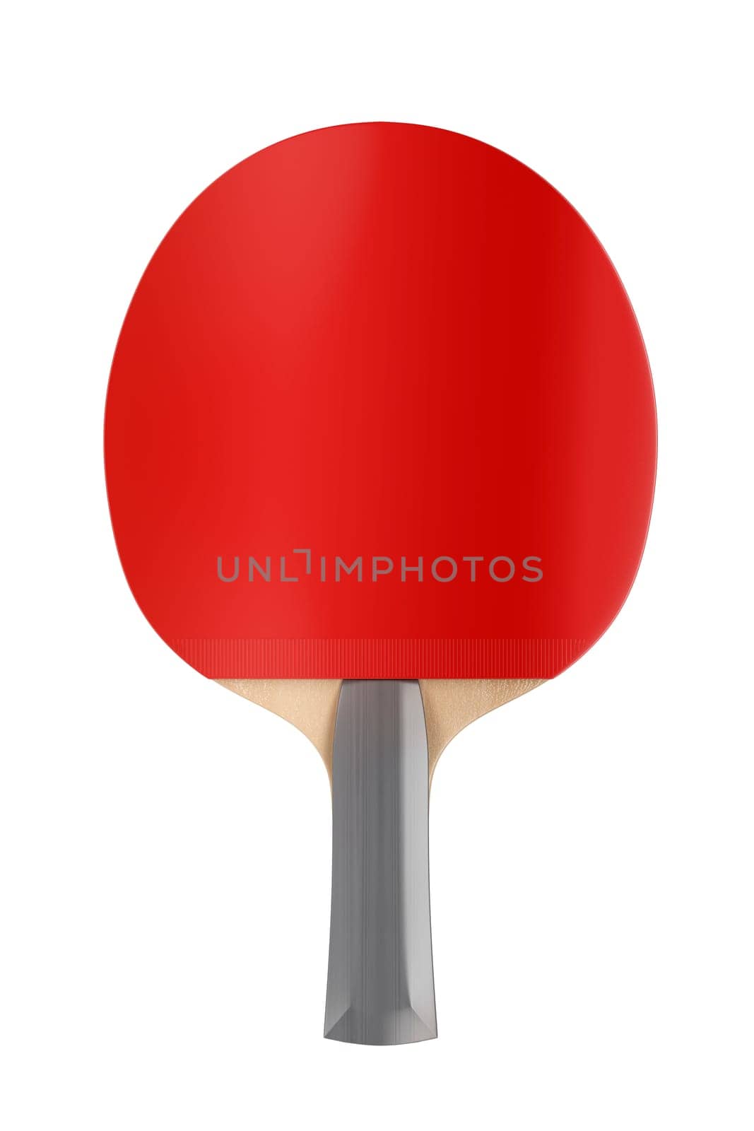 Table tennis racket isolated on white background