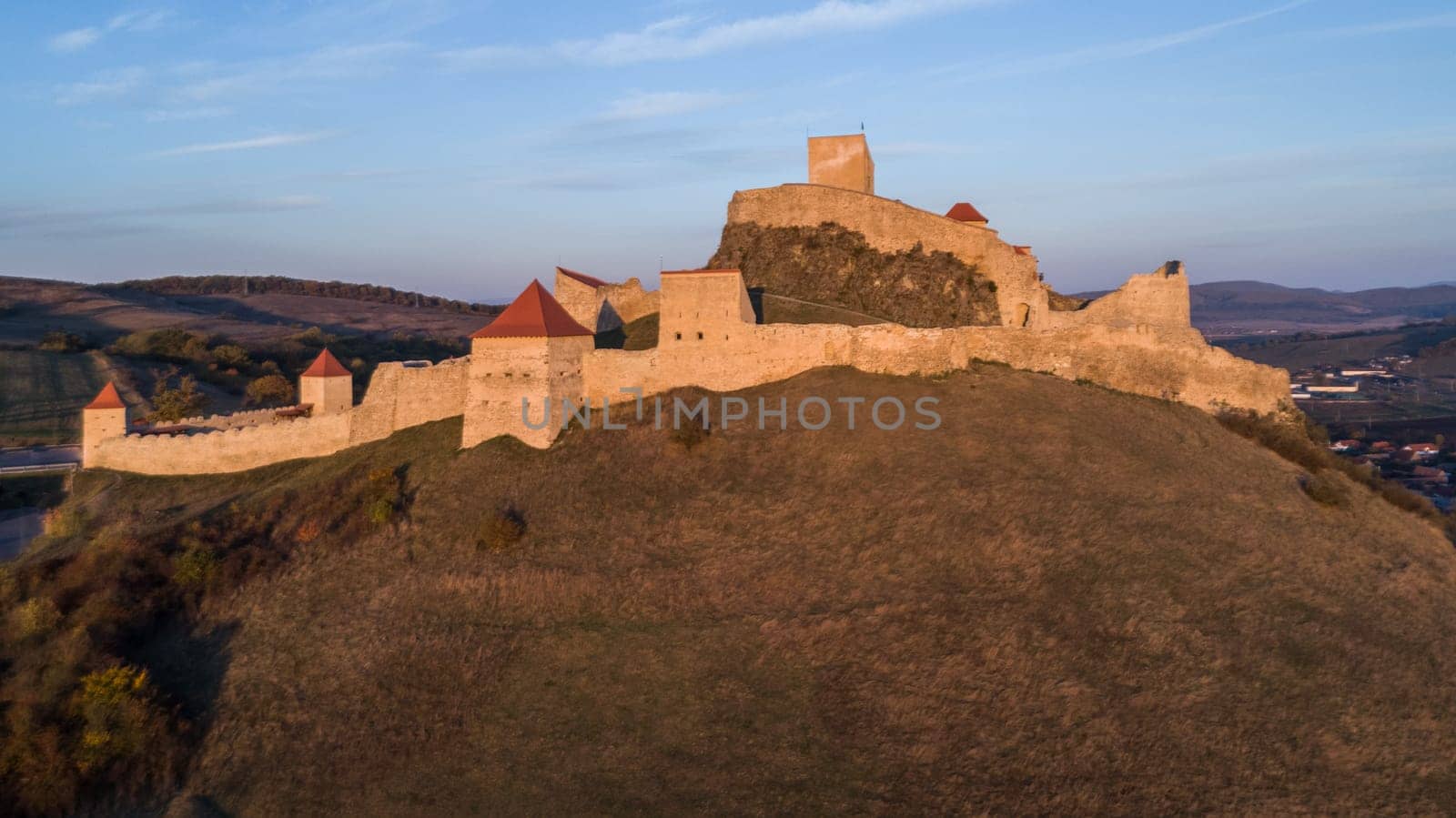 Medieval Rupea citadel first attested in 1324 is one of the oldest archaeological sites in Romania