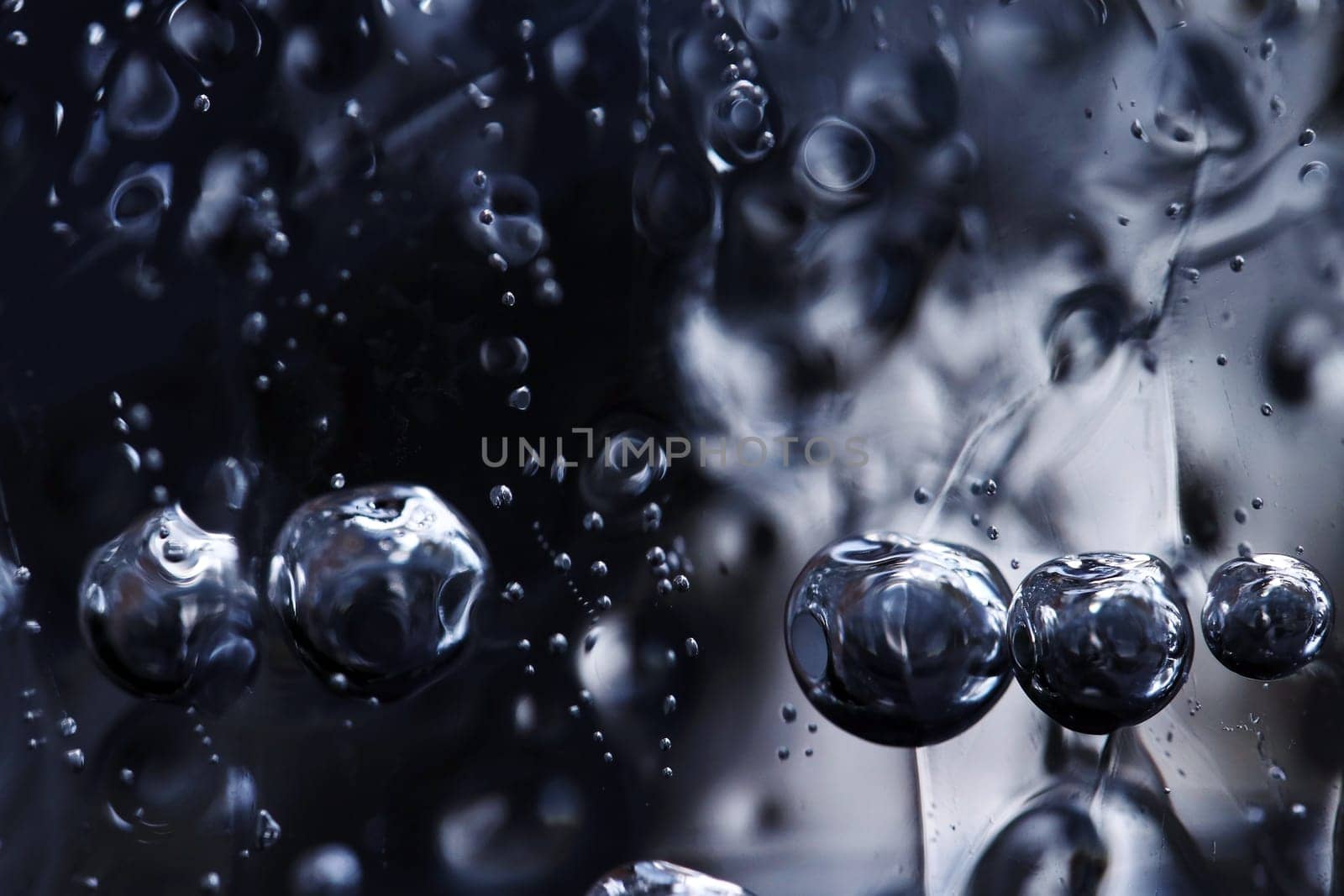 Close-up of a piece of ice on water. Abstakte Art of Nature