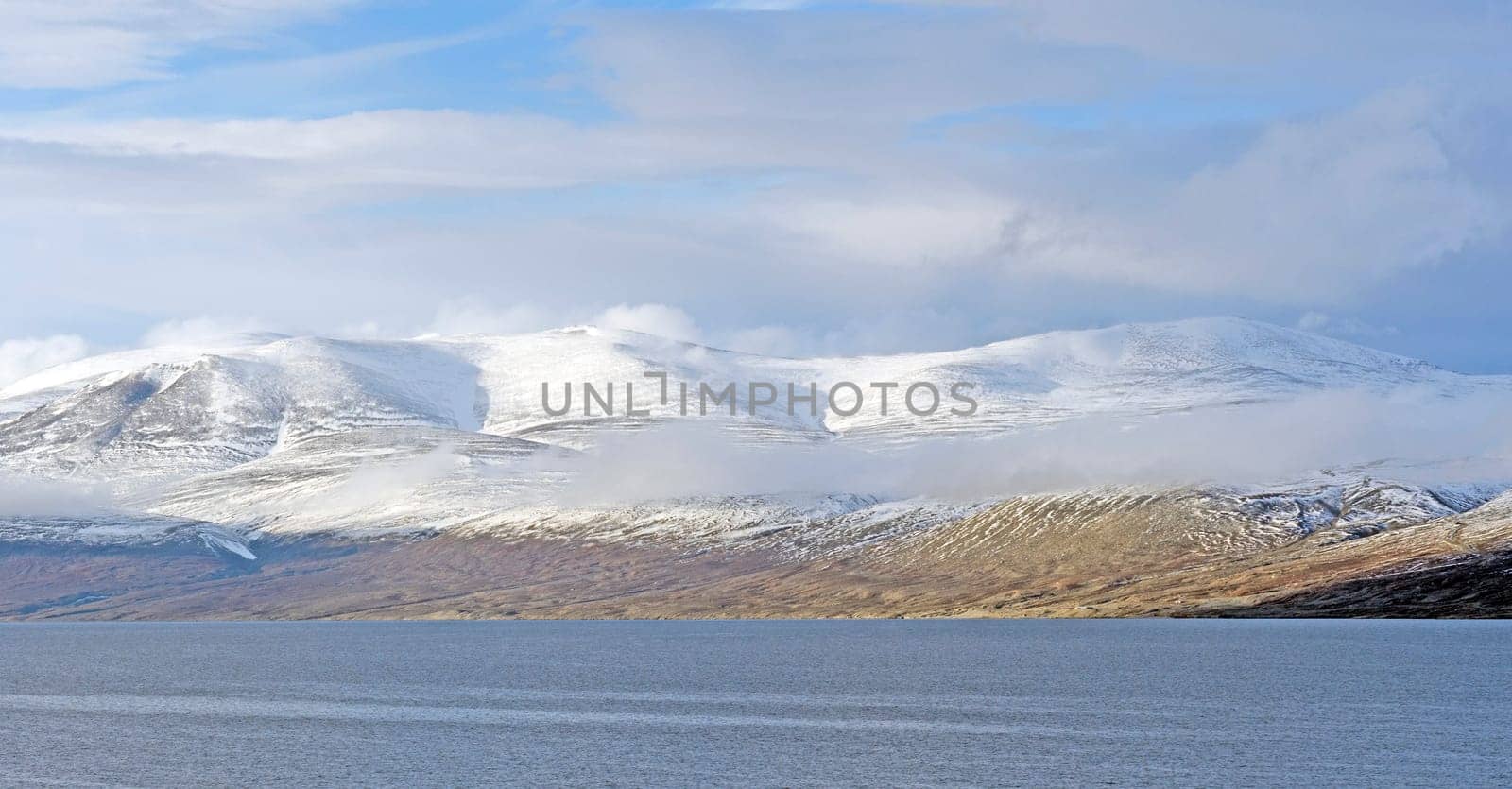 Early Winter Snows in the High Arctic on Sunneshine Bay on Baffin Island in Nunavut, Canada