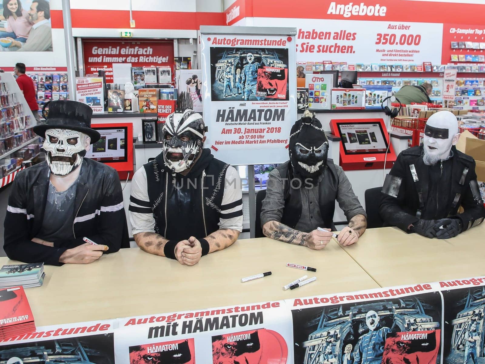 HÄMATOM during an autograph session on 30.01.2018 in Magdeburg