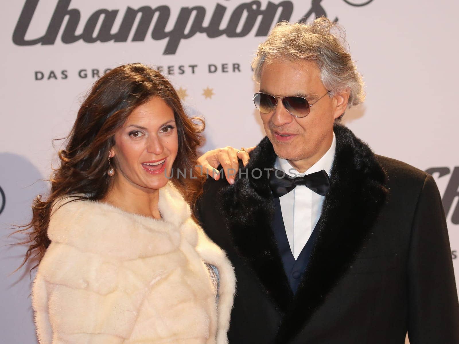 Andrea Bocelli with his wife Veronica at Schlager Champions - The big party of the best on 13.01.2018 in Berlin
