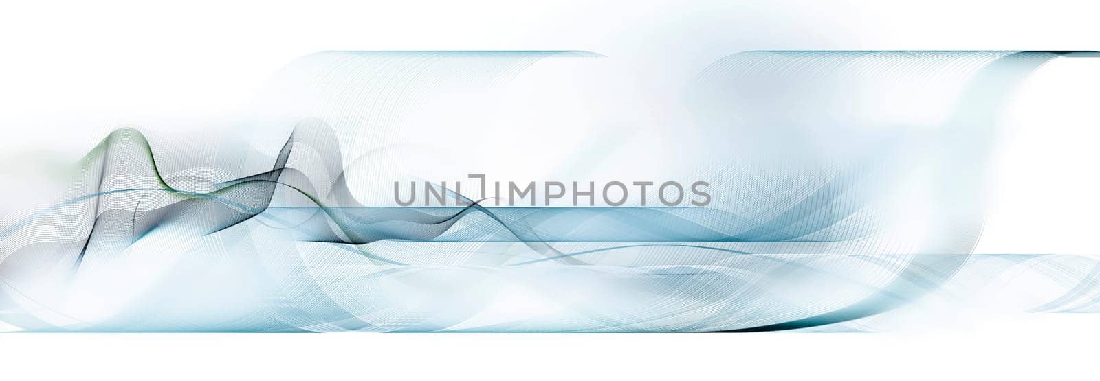 abstract line network in predominantly blue-,green-blue- and blue-gray color on a white background. Partial light-dark contrasts. Lines,movement,creativity,power,symbol,dynamics,net,concept.