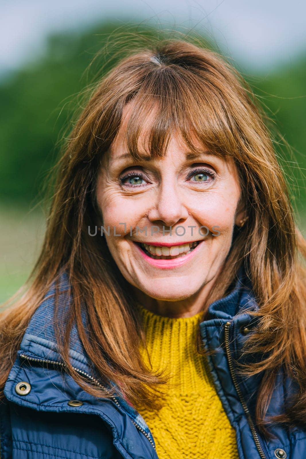 Portrait of a senior woman while out hiking.