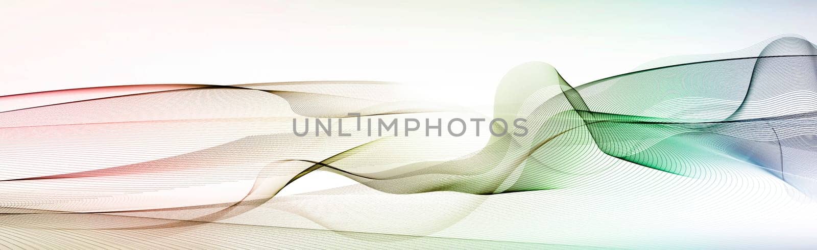 abstract line network in predominantly blue-,green-blue- and blue-gray color on a white background. Lines,movement,concept,force,symbol,dynamics,net.
