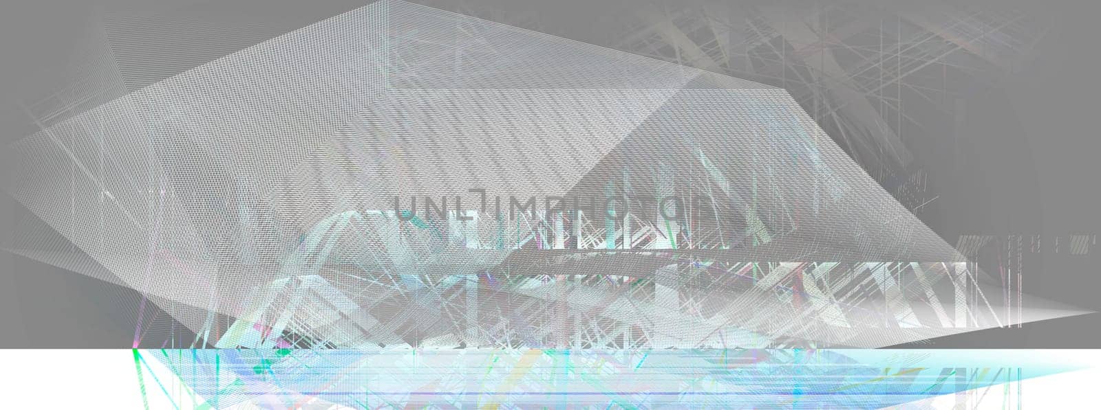 abstract straight line network in predominantly light blue,light grey and pastel coloured,white colour. Straight,lines,landscape,drawing,movement,creativity,symbol,dynamics,net,concept.