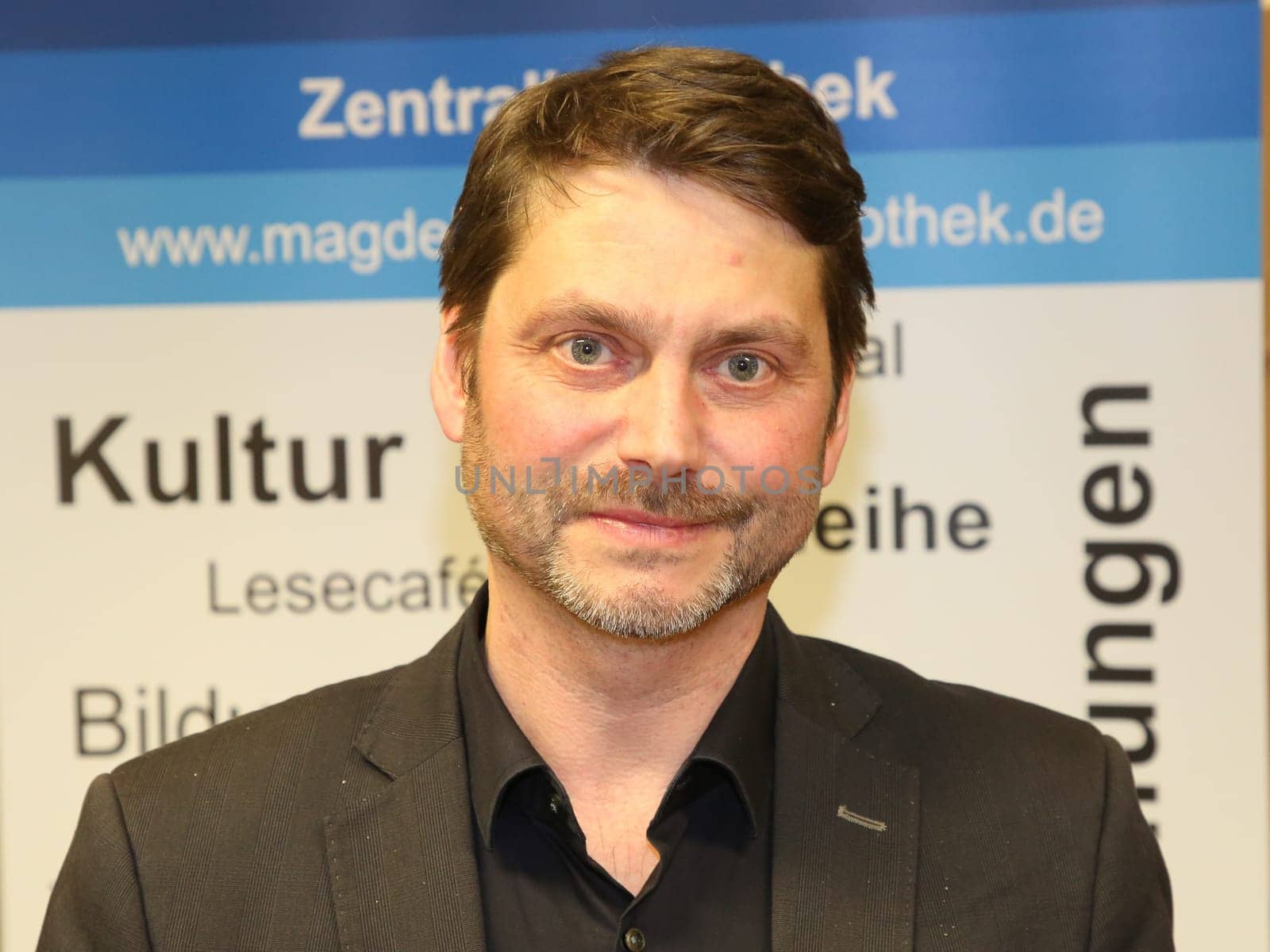 Book author Andreas Speit at a book reading in the Magdeburg City Library on 13.02.2018