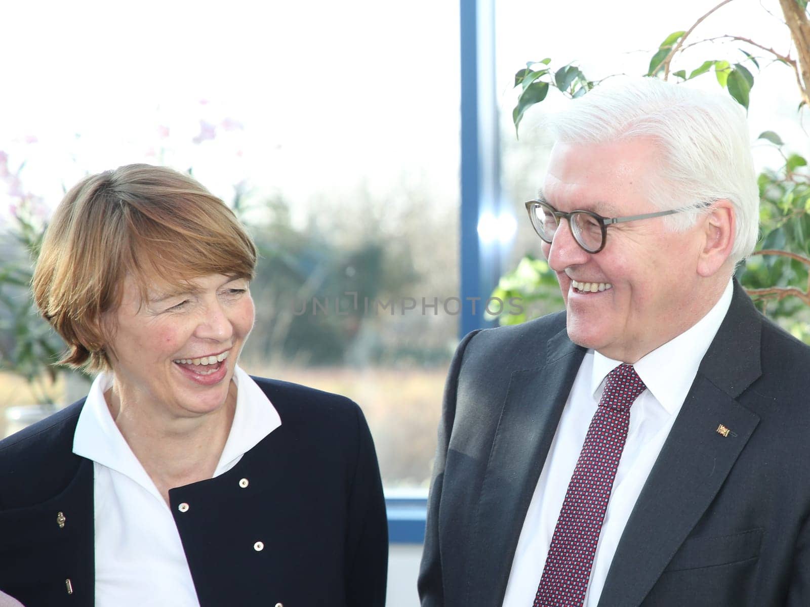 Federal President Dr. Frank-Walter Steinmeier with his wife Elke Büdenbender during their inaugural visit to Wolmirstedt on 14.02.2018