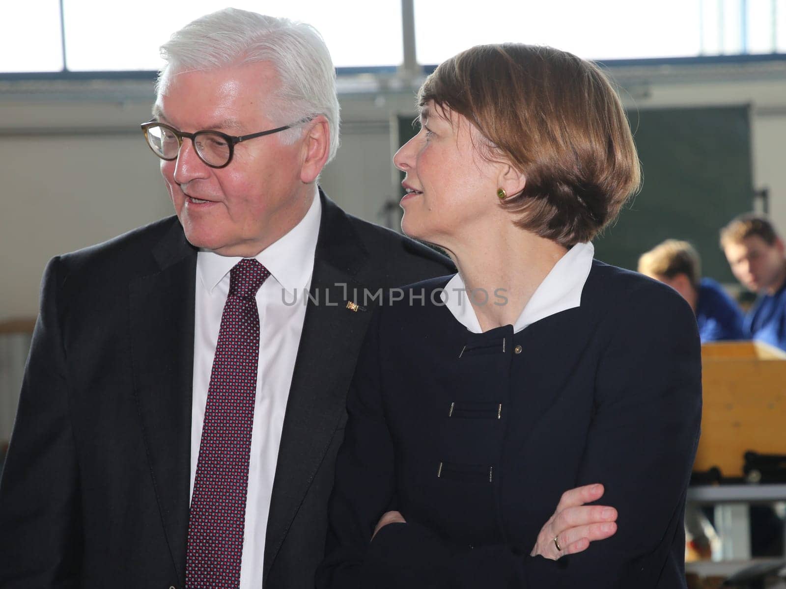 Federal President Dr. Frank-Walter Steinmeier with his wife Elke Büdenbender during their inaugural visit to Wolmirstedt on 14.02.2018