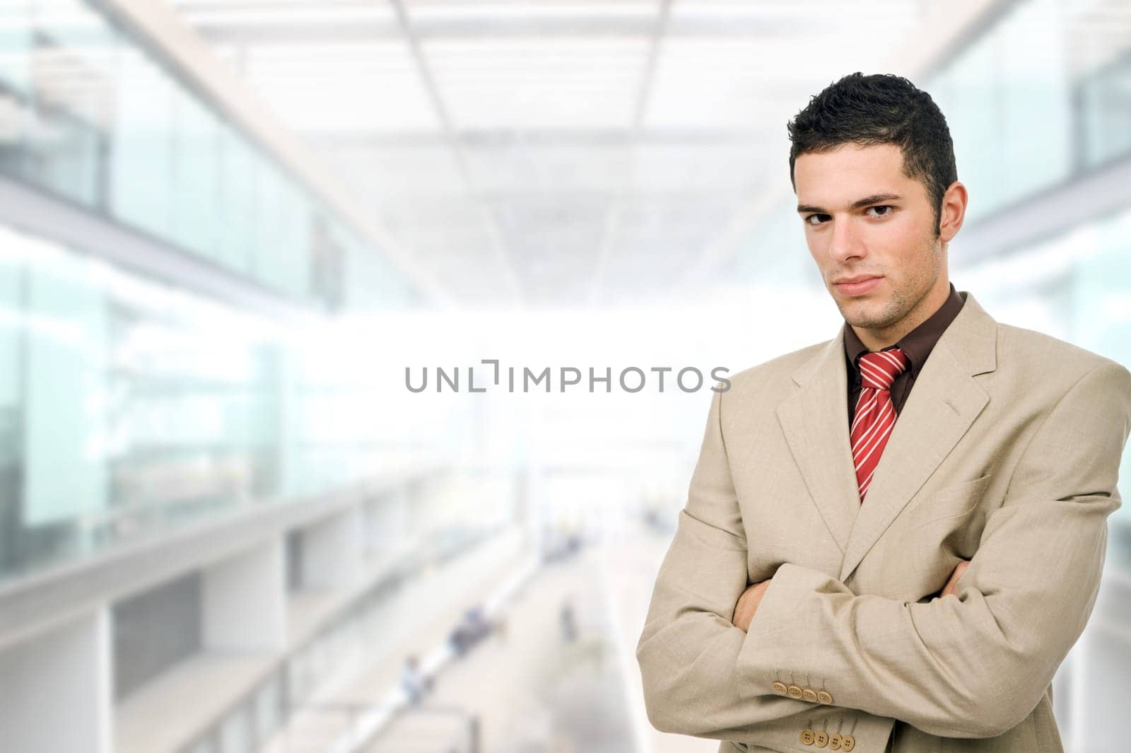 young business man portrait at the office