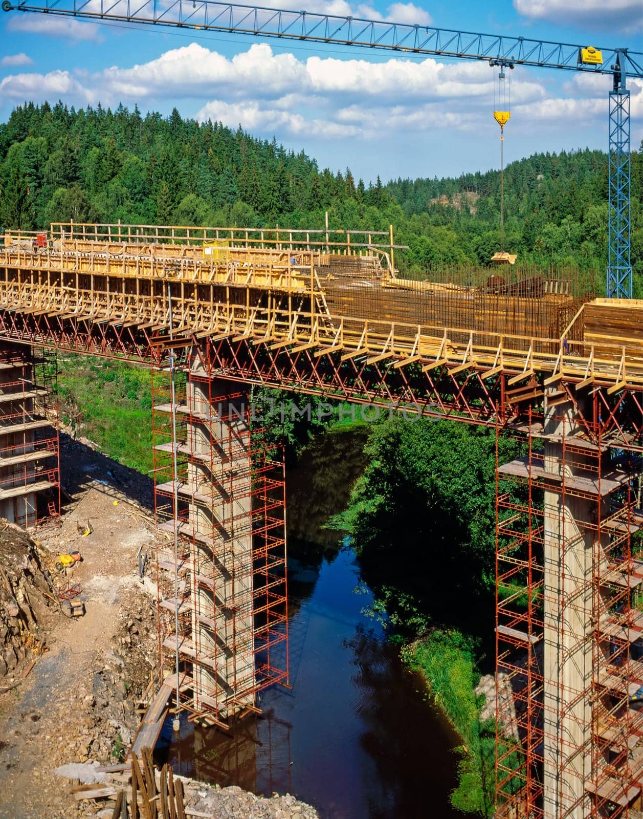 Bridge construction, Sweden