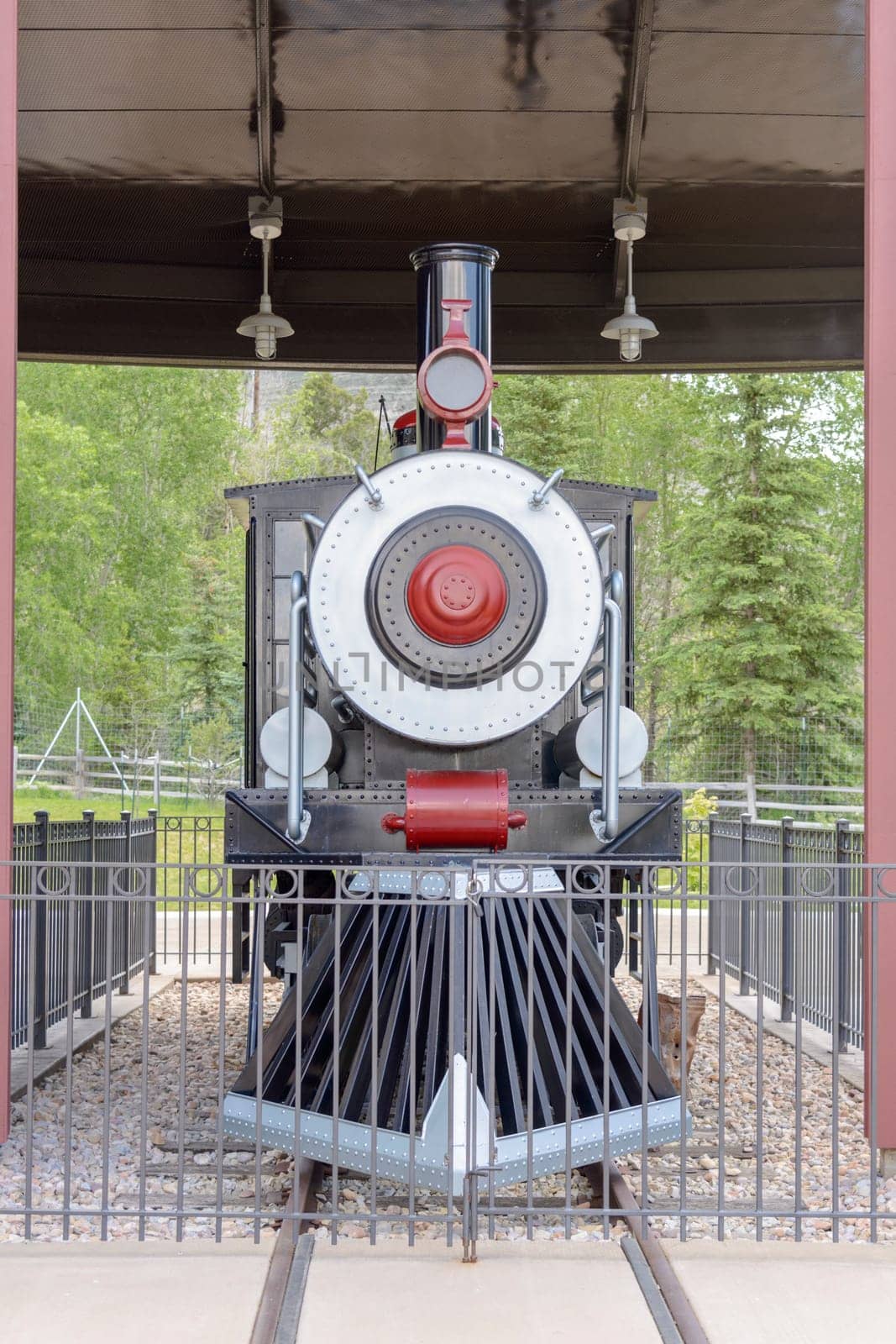 Thistle, Utah - June 06, 2015: Fork Canyon. Rest area between Price and Spanish Fork. The Utah Department of Transportation has opened a stop along Highway 6, which is the main corridor between the southeast of Utah and the Wasatch Front. This place has so much history with railways and mines.