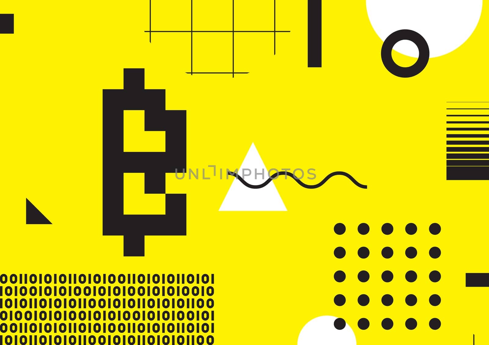 Vector abstract background, illustrative typography horizontal banner for Blockchain , cryptocurrencies , bitcoin and distributed ledger technology concept. Block chain , network connect