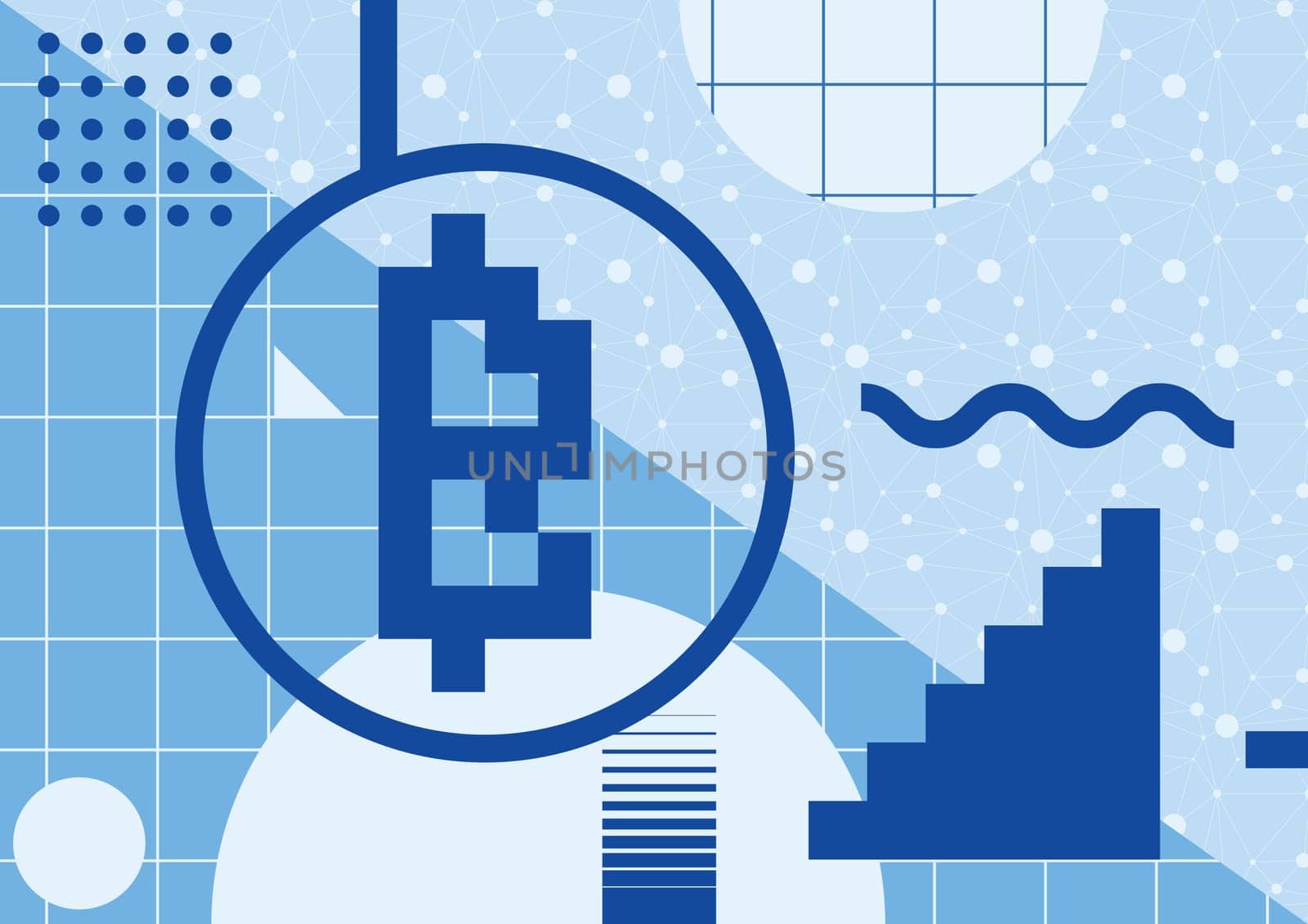 Vector abstract background, illustrative typography horizontal banner for Blockchain , cryptocurrencies , bitcoin and distributed ledger technology concept. Block chain , network connect