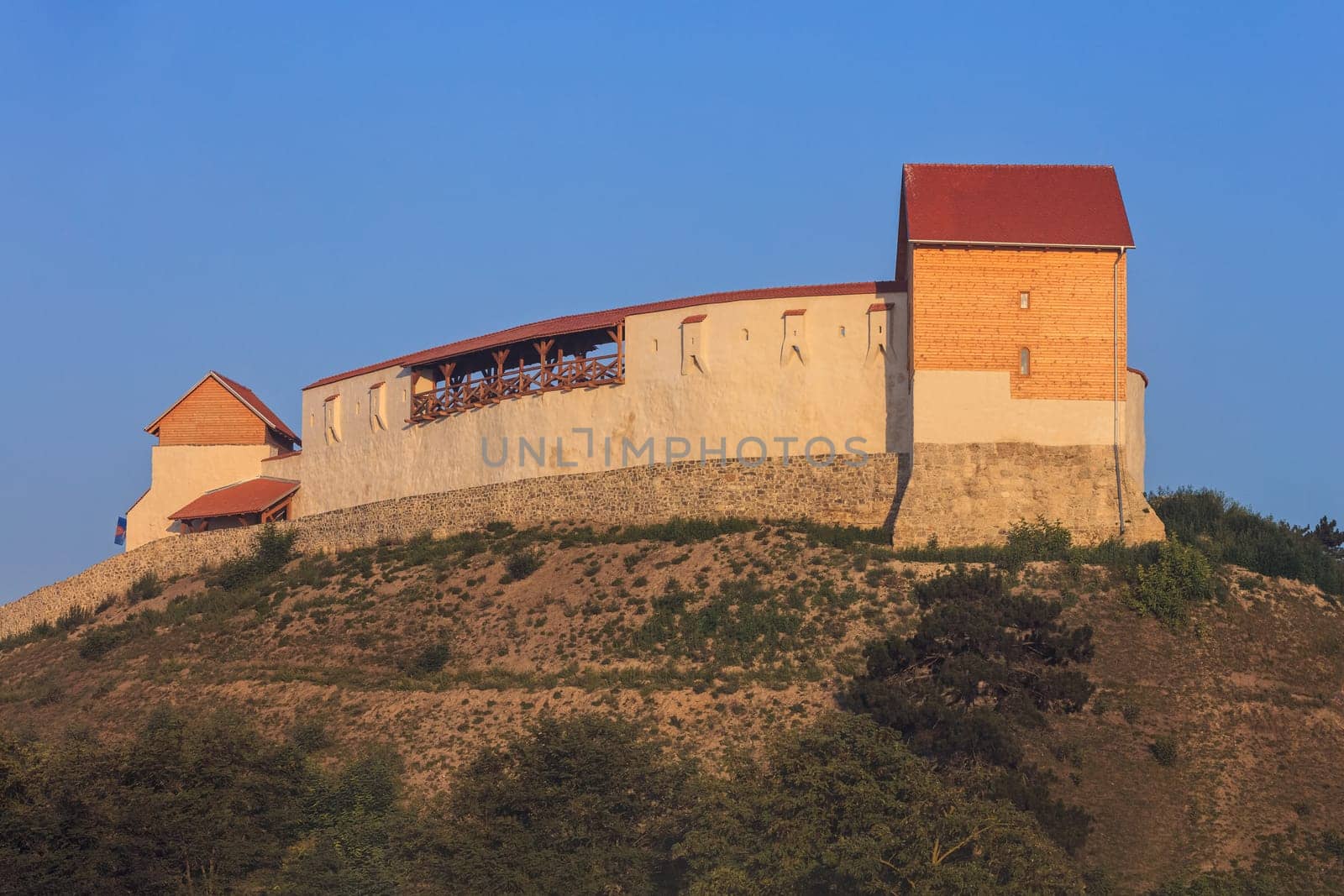 view of the Feldioara fortress. Transylvania, Romania