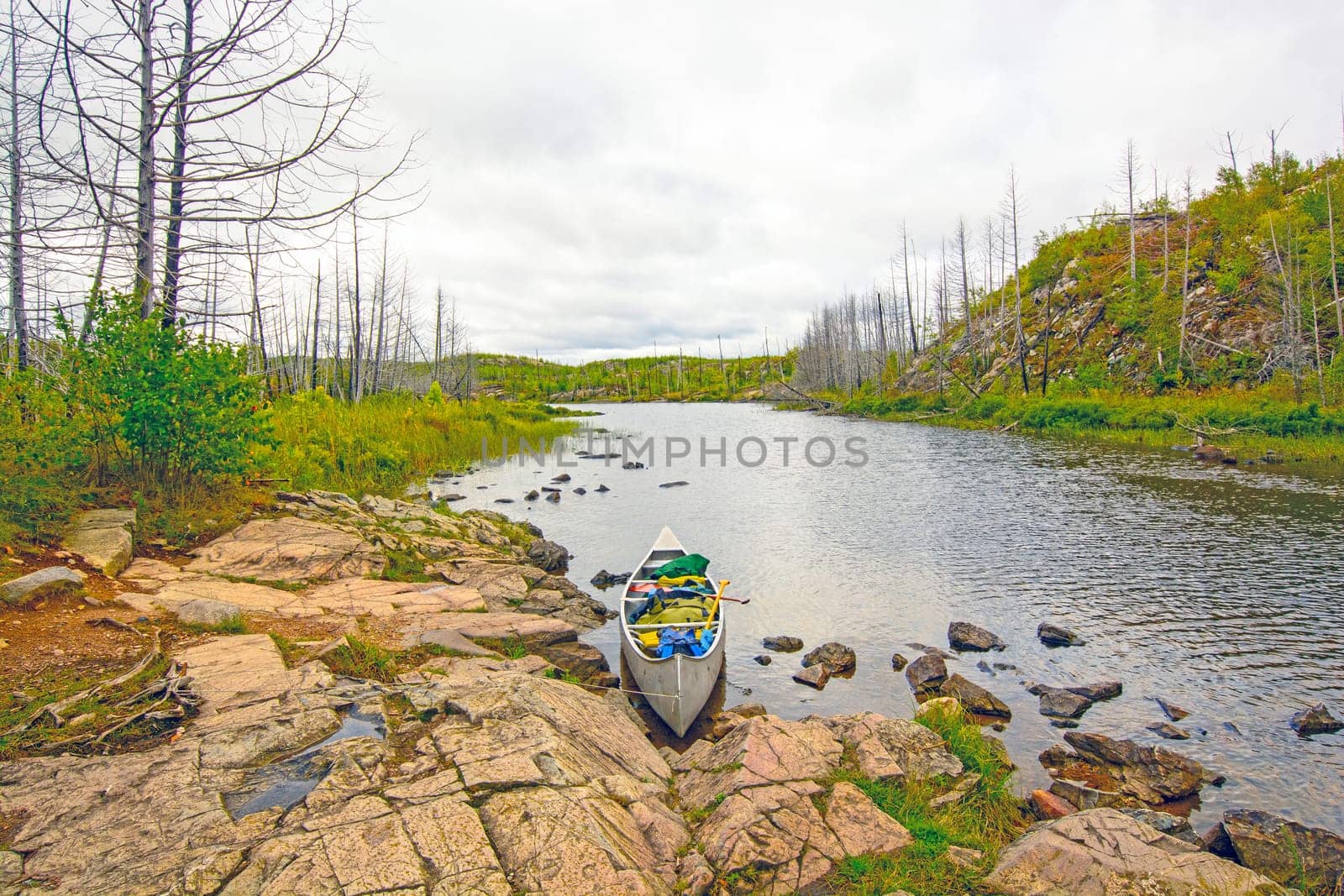 Heading out on a Lonely Lake on Jasper Lake in the Boundary Waters in Minnesota