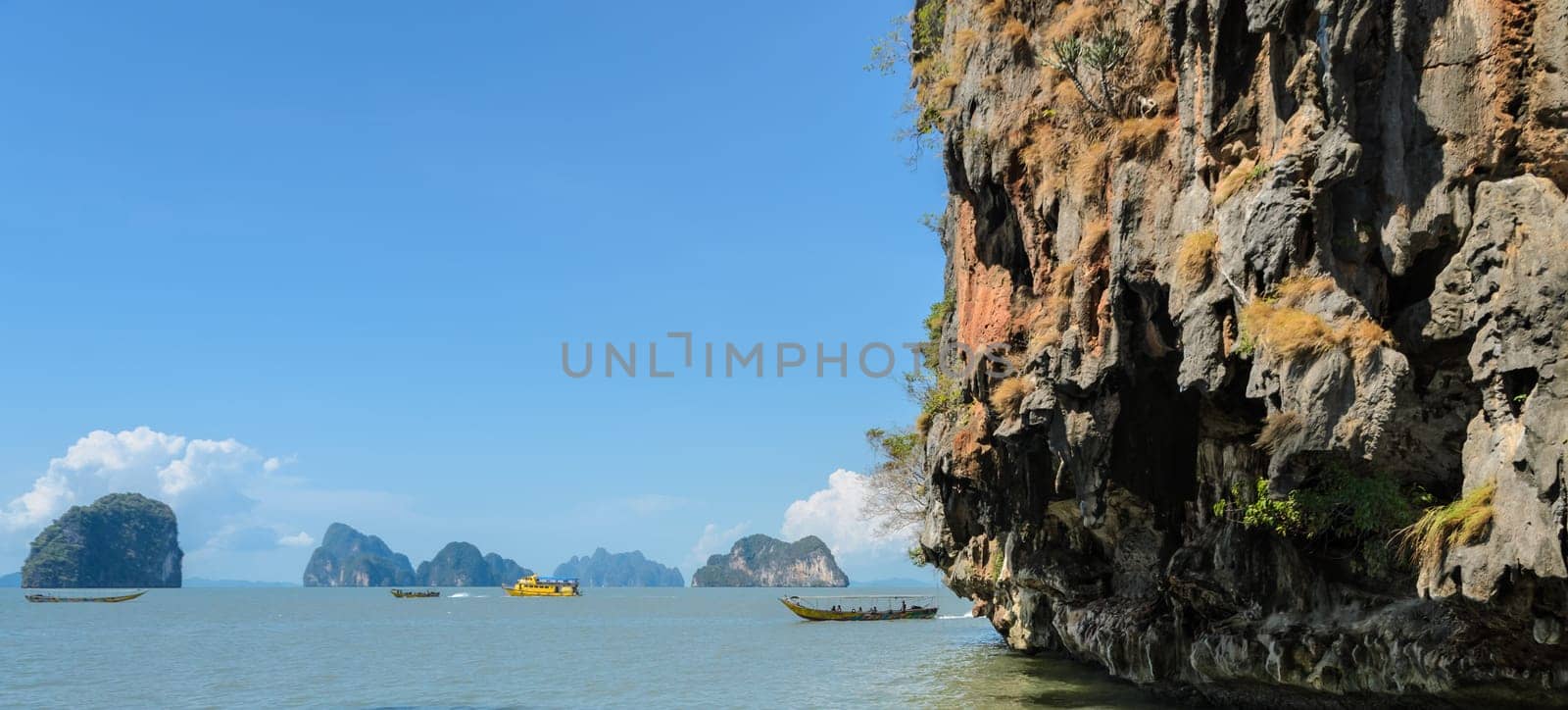 Landscapes of limestone island in Phang Nga Bay National Park, Thailand
